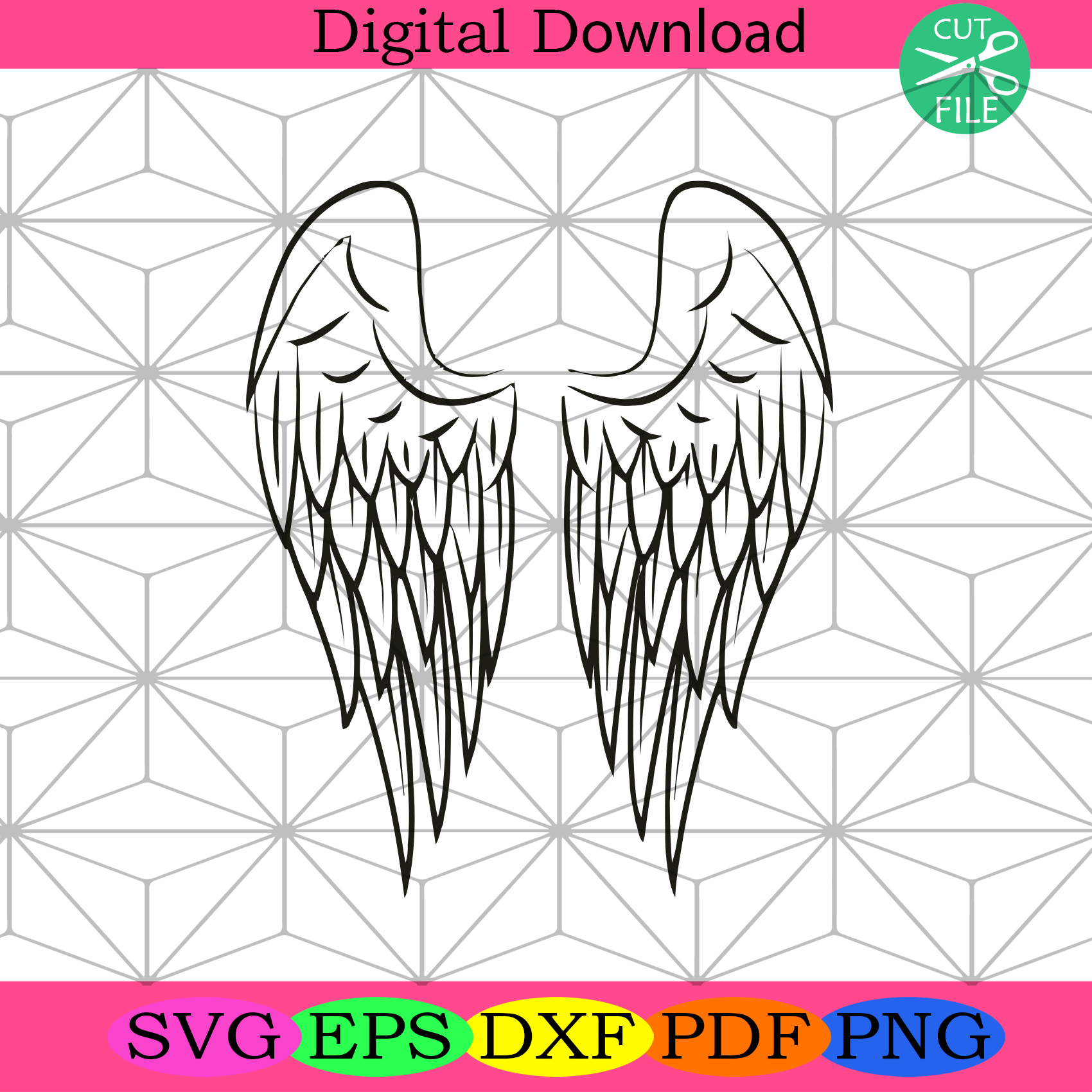 Wings Angel Svg Trending Svg, Wings Svg, Wings Angel Gifts