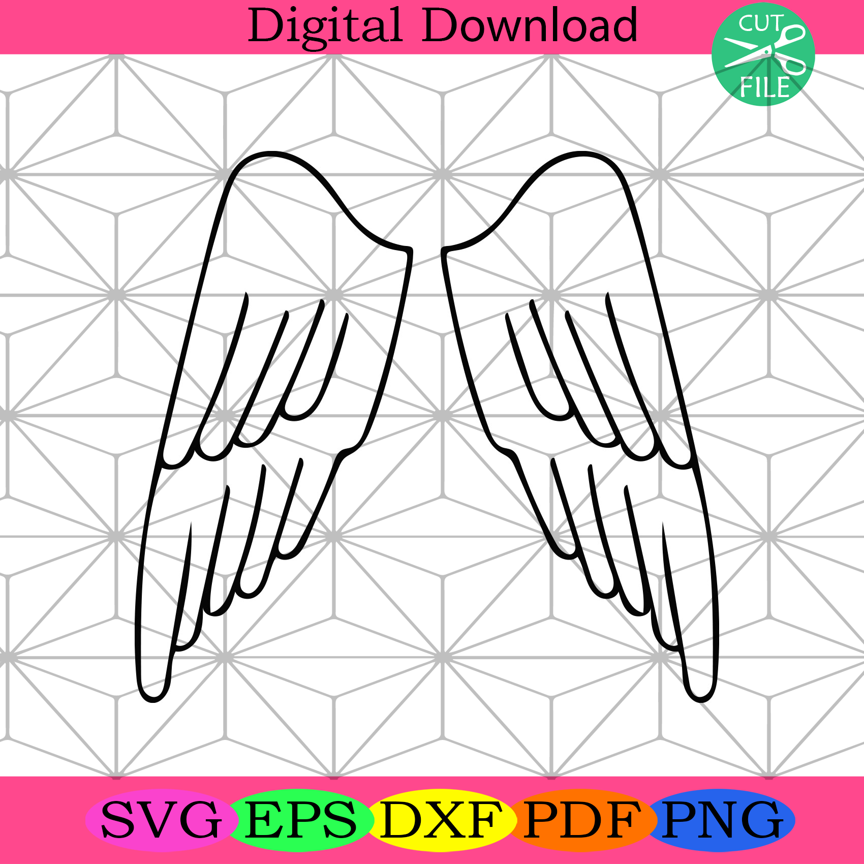 Wings Angel Svg Trending Svg, Wings Svg, Wings Angel Gifts