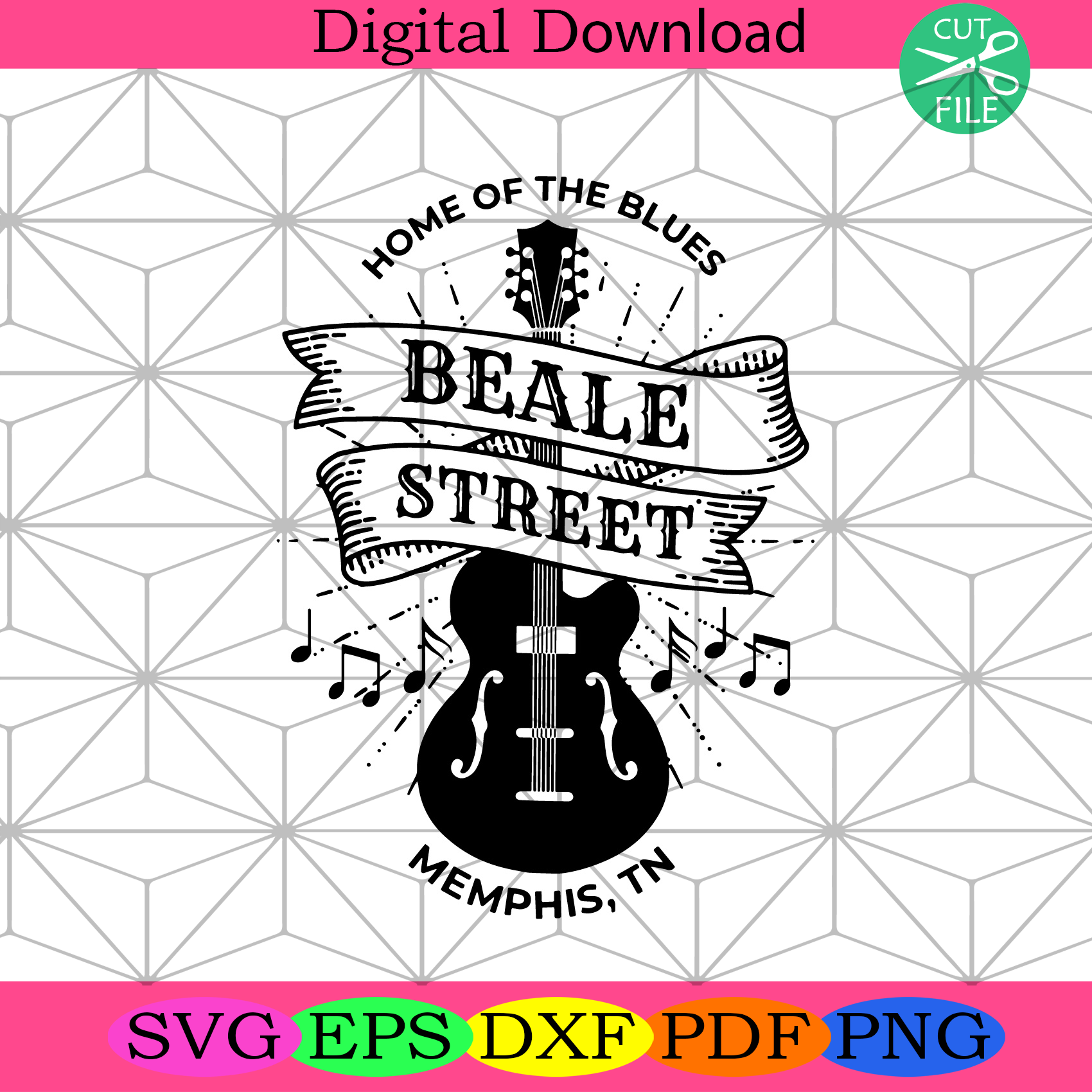 Home Of The Blues Beale Street Memphis Tn Svg Trending Svg