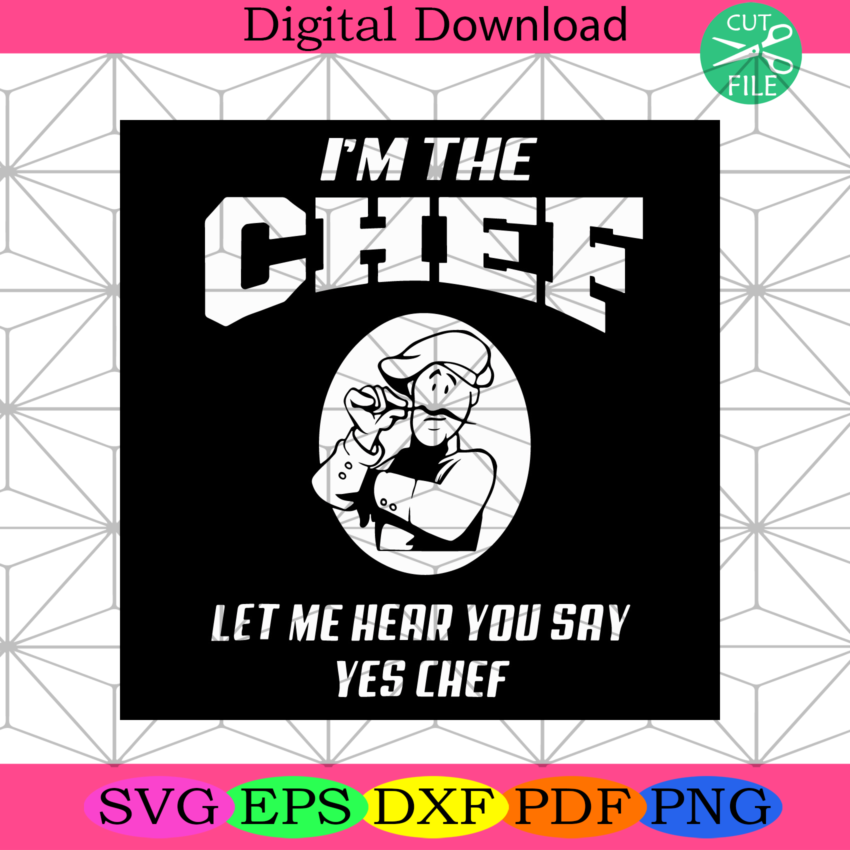 I Am The Chef Let Me Hear You Say Yes Chef Svg Trending Svg