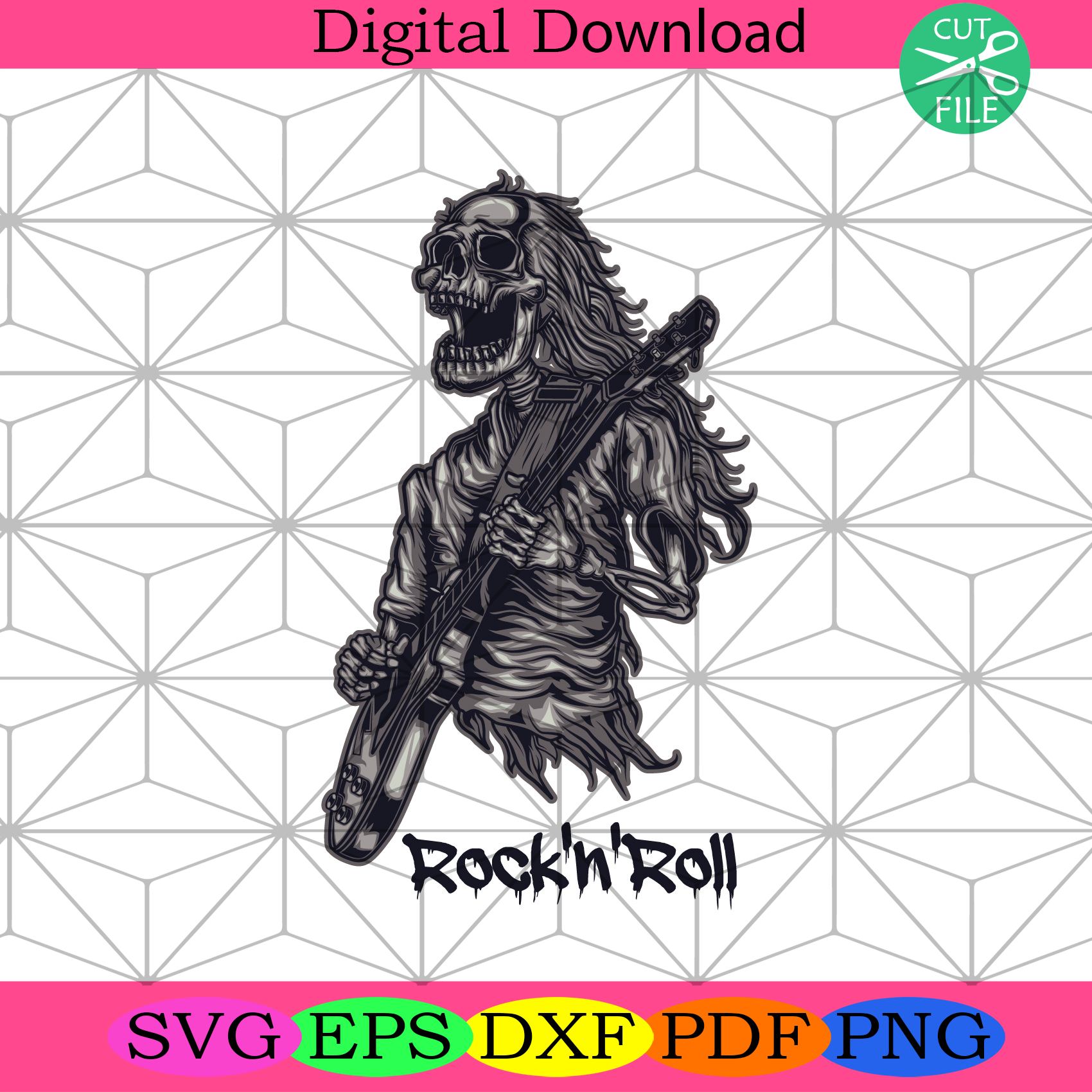 Skeleton Rock N Roll Svg Trending Svg, Skeleton Svg