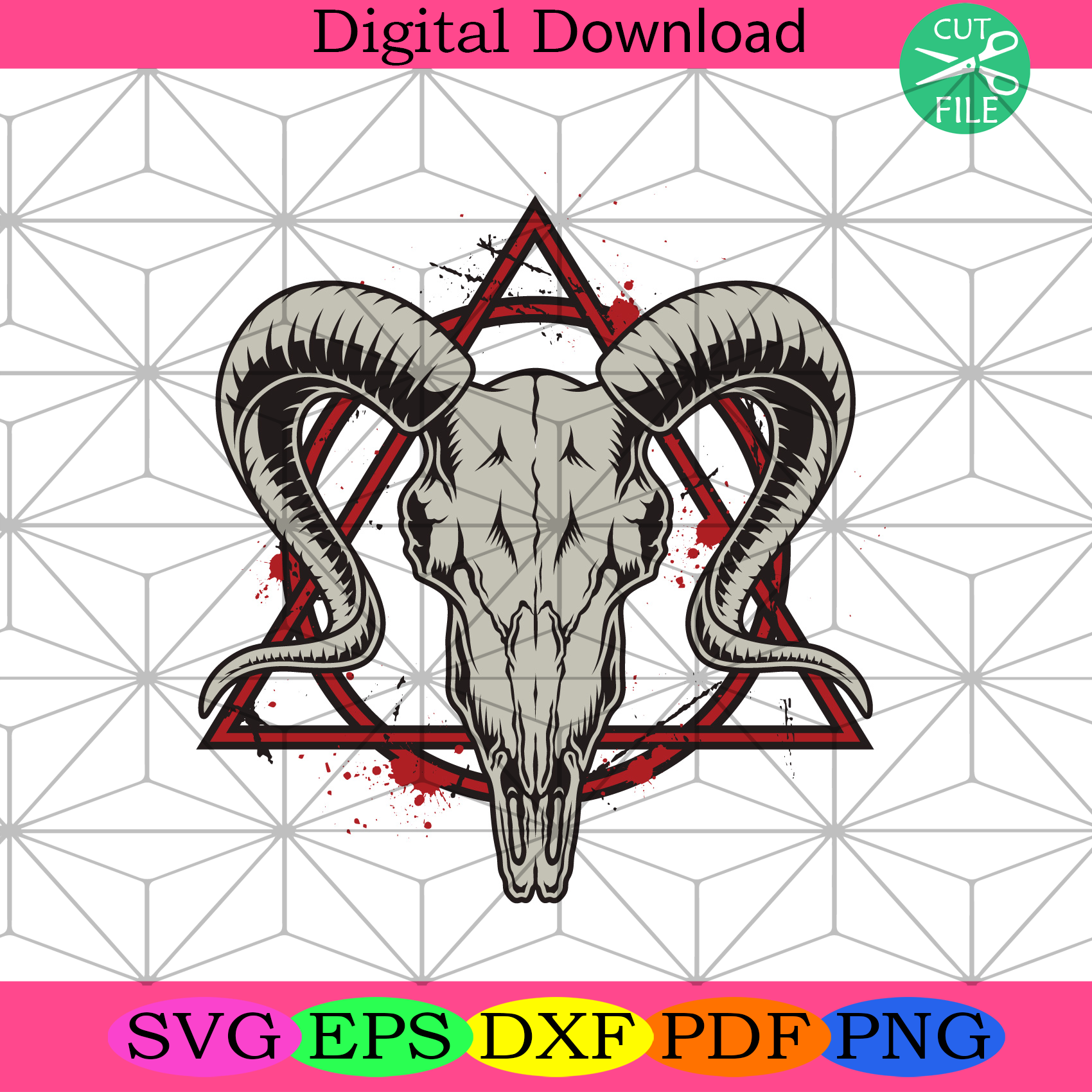 Buffalo Skull Illuminati Svg Trending Svg, Illuminati Svg