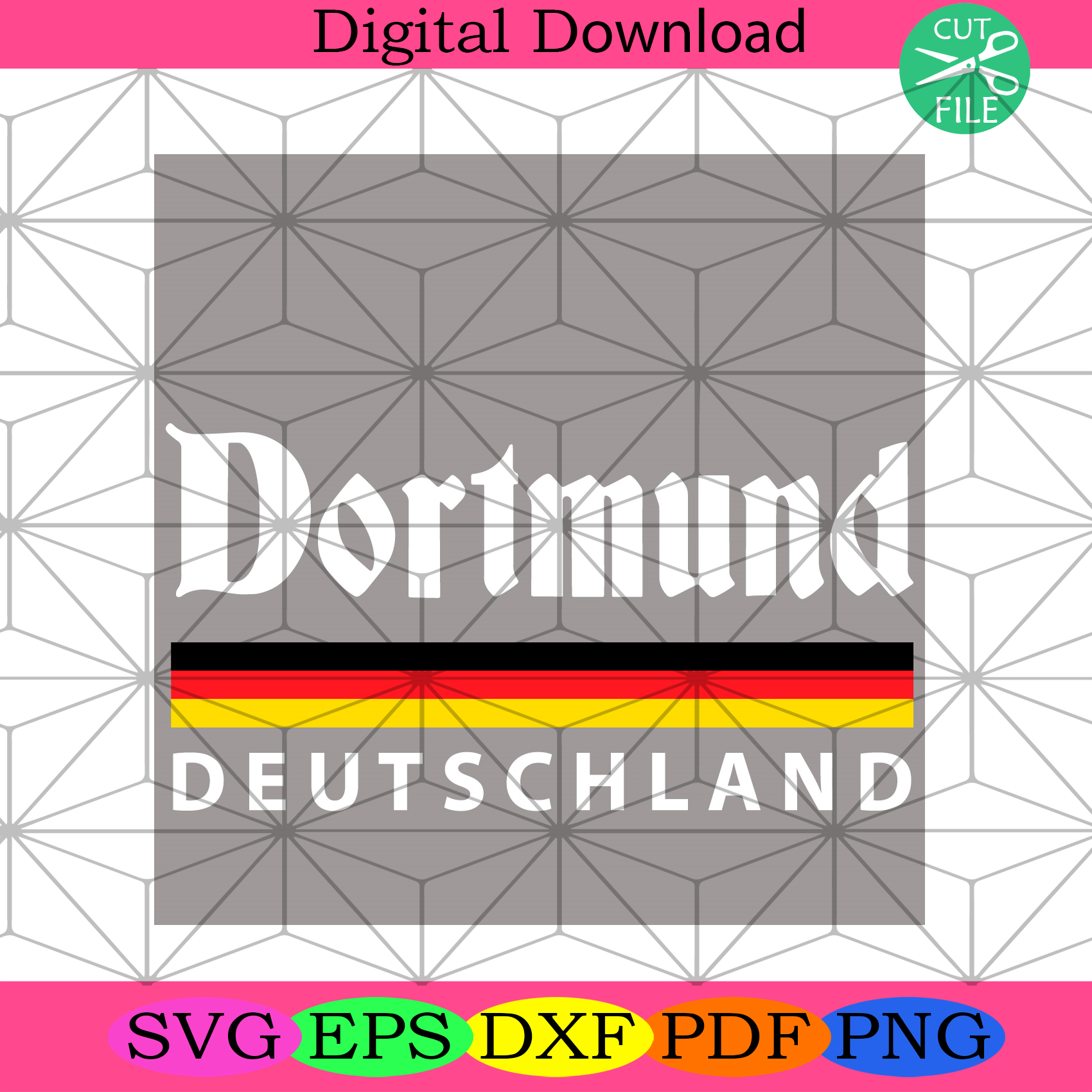 Dortmund Germany Svg Trending Svg, Dortmund Svg, Germany Svg