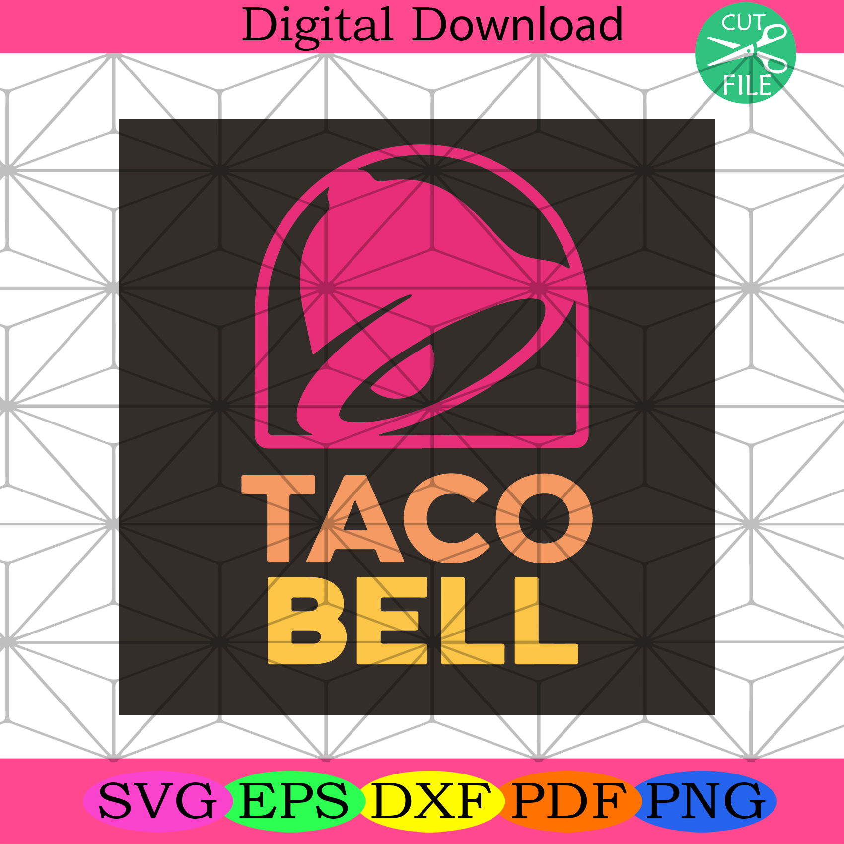 Taco Bell Svg Trending Svg, Taco Svg, Bell Svg, Taco Bell Logo Svg