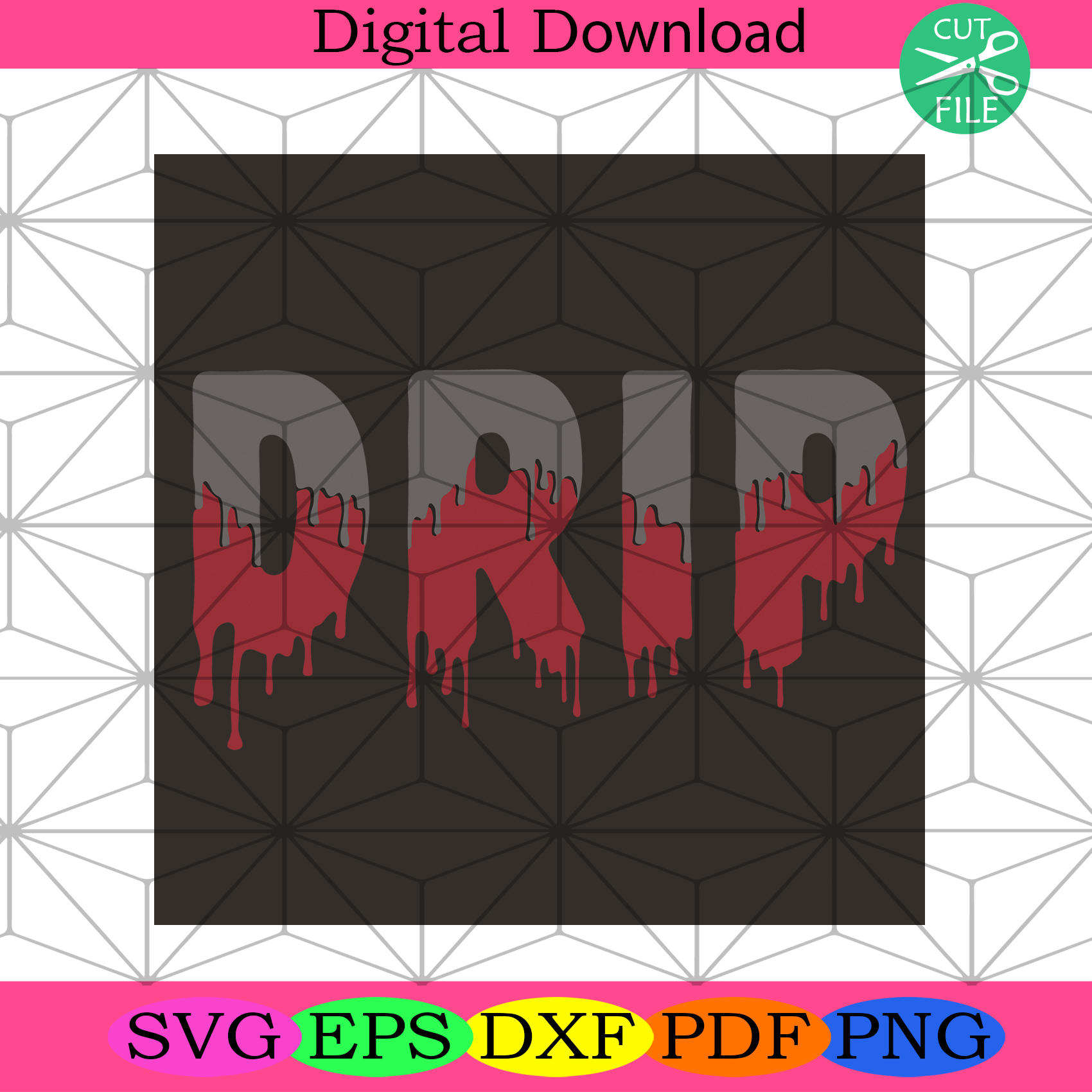 Drip Red Flint Retro Svg Trending Svg, Drip Svg, Red Flint Svg