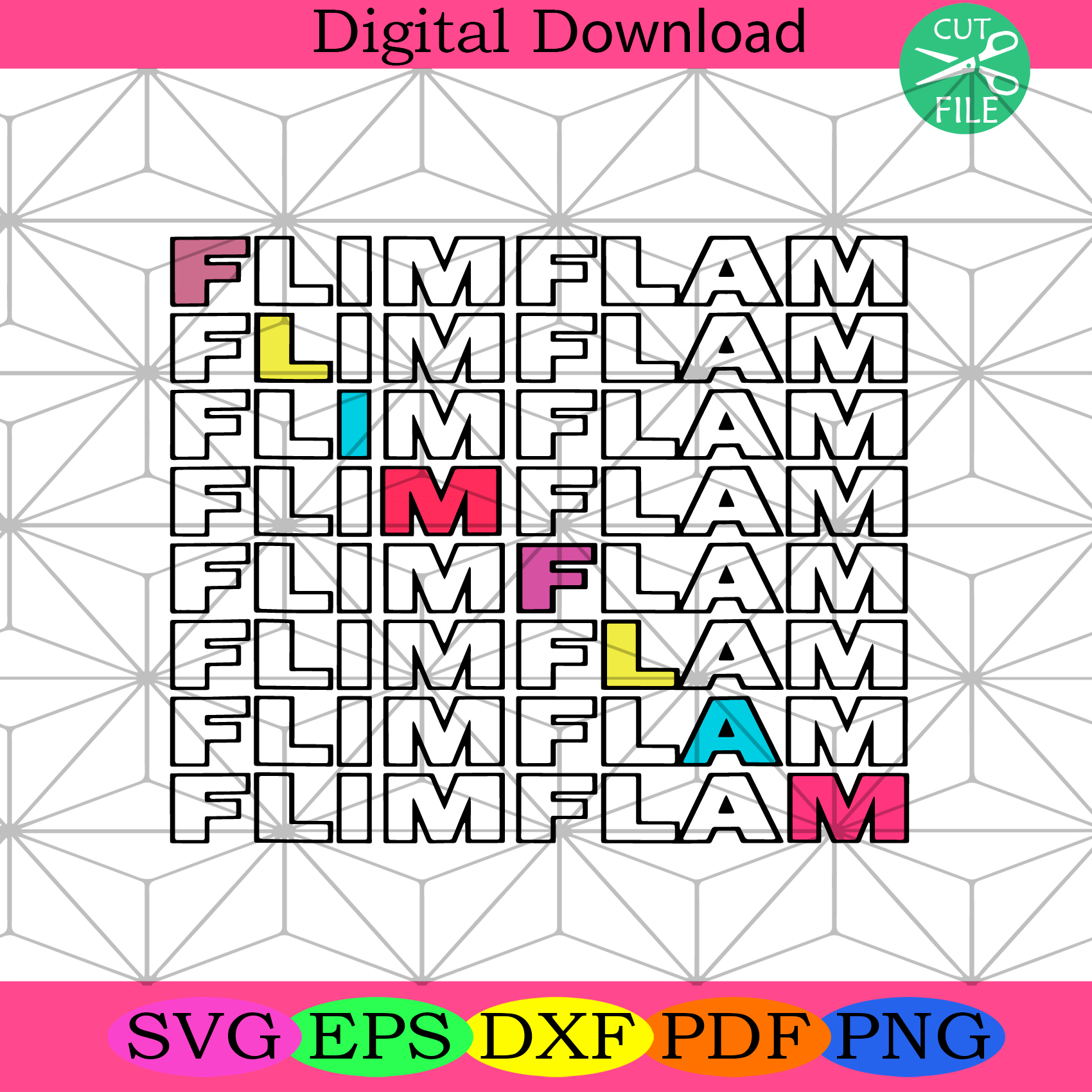 Flim Flam Svg Trending Svg, Flamingo Svg, Kids Svg, Animals Svg