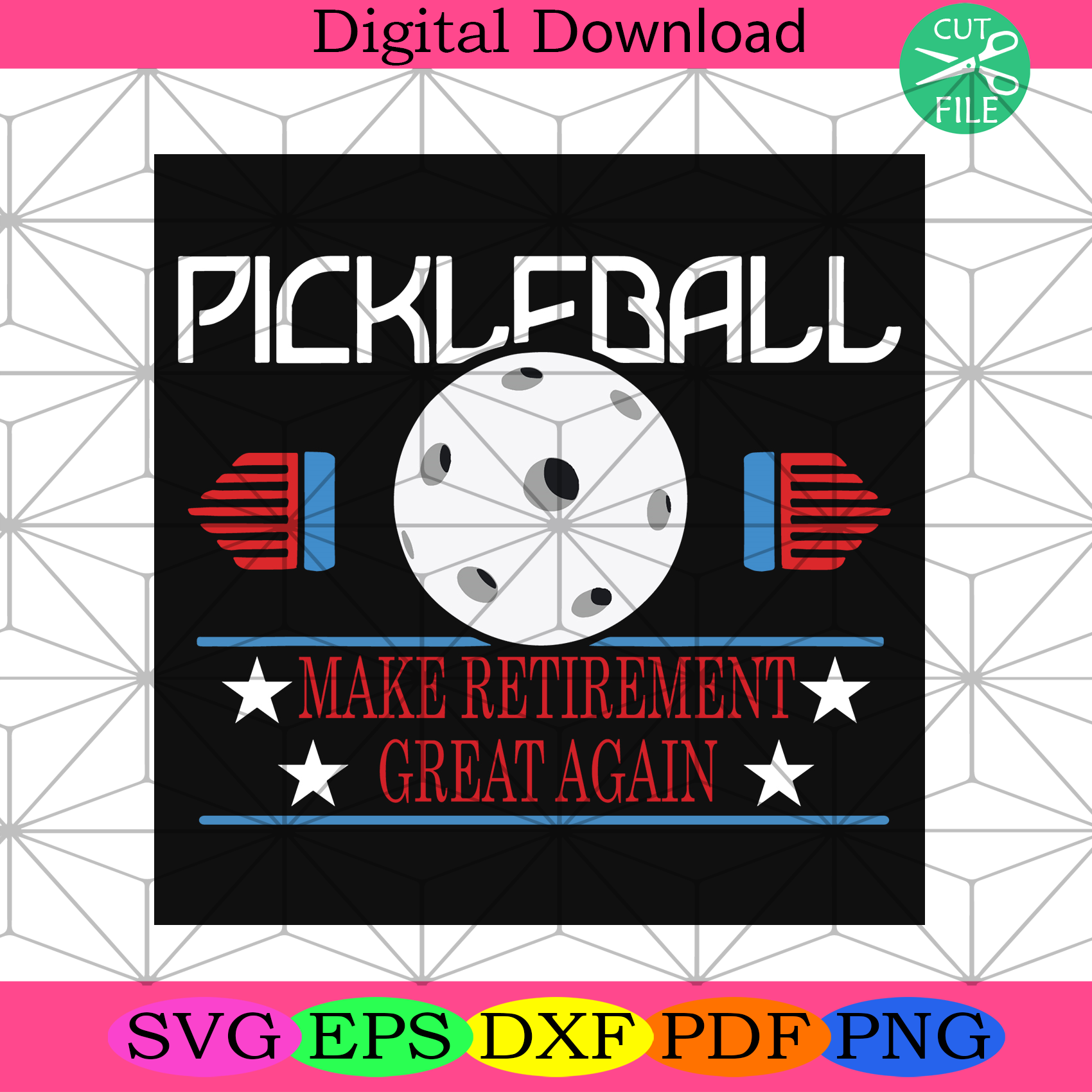 Pickfball Sv Trending Svg, Make Retirement Great, Sport Svg