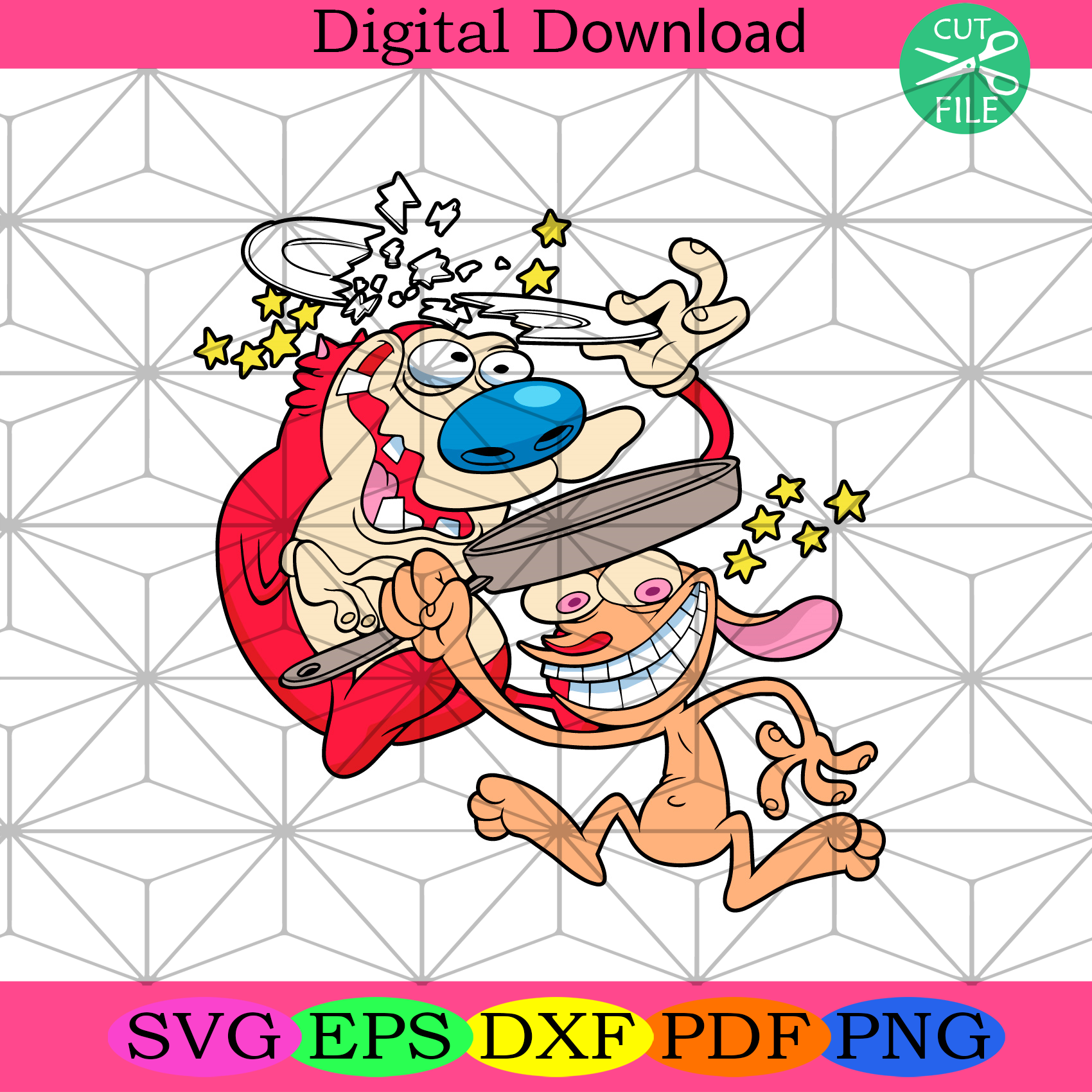 Ren and Stimpy Smash Svg Trending Svg, Ren Svg, Stimpy Svg