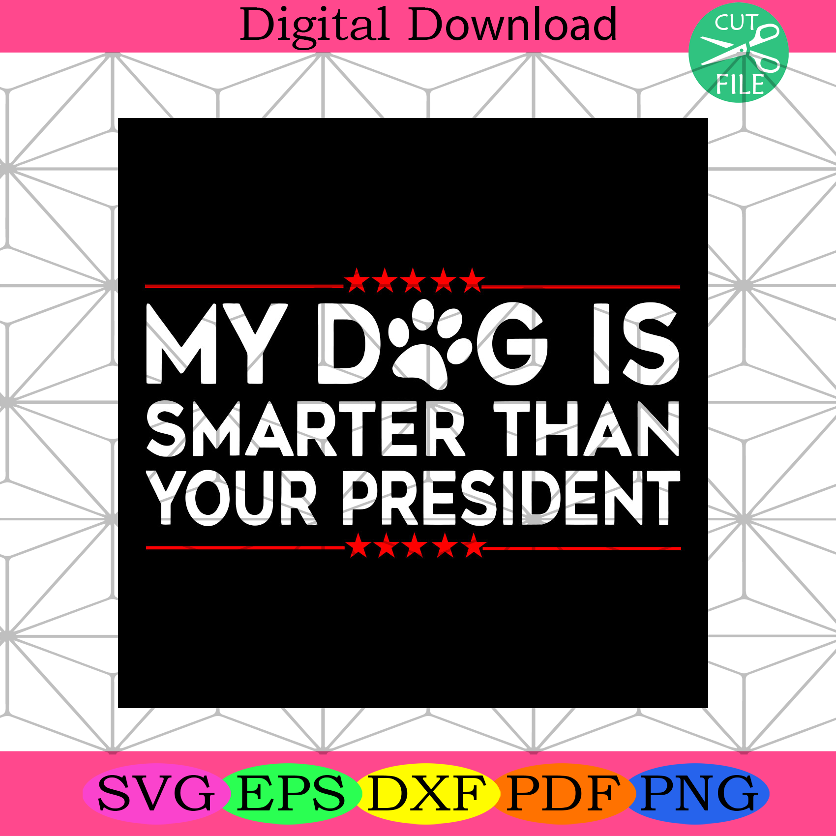 My Dog Is Smarter Than Your President Svg Trending Svg, Smarter Svg