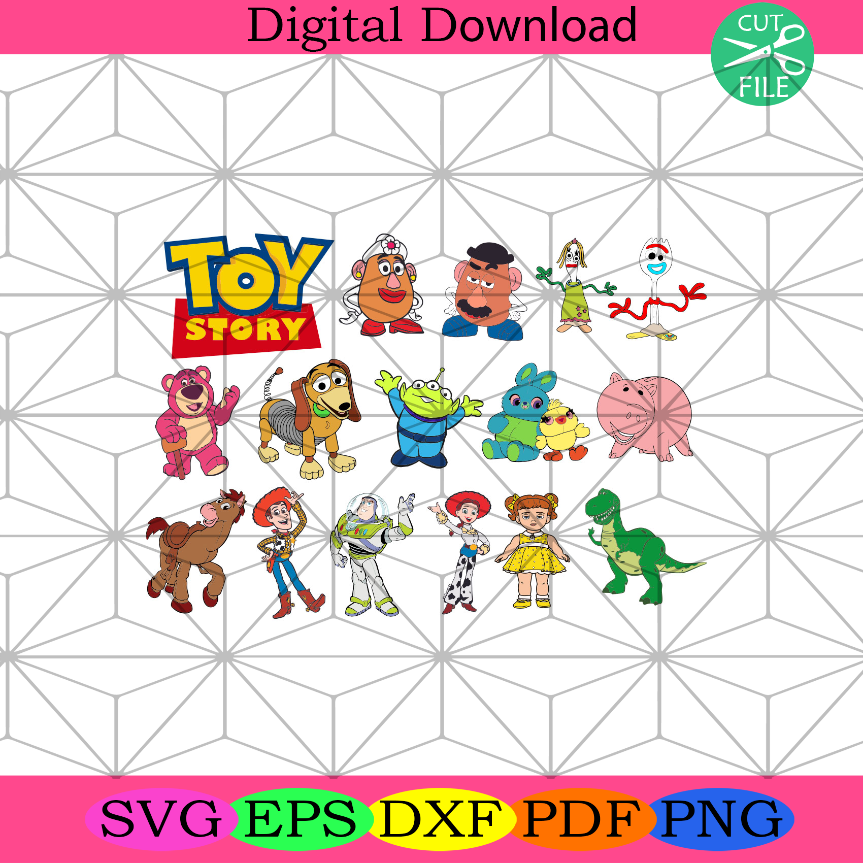 Toy Story Bundle Svg Trending Svg, Woody Svg, Forky Svg