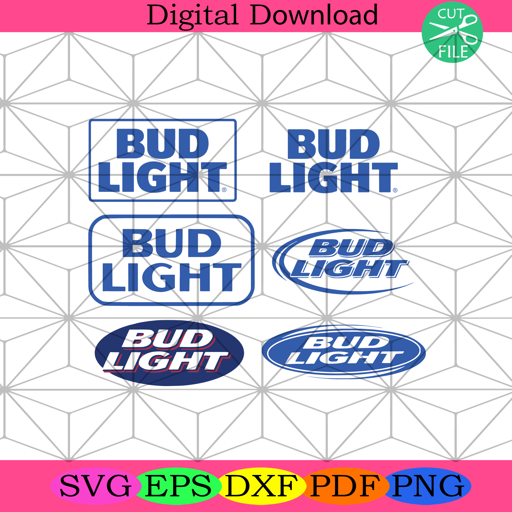 Bud Light Beer Logo Bundle Svg Trending Svg, Bud Light Svg
