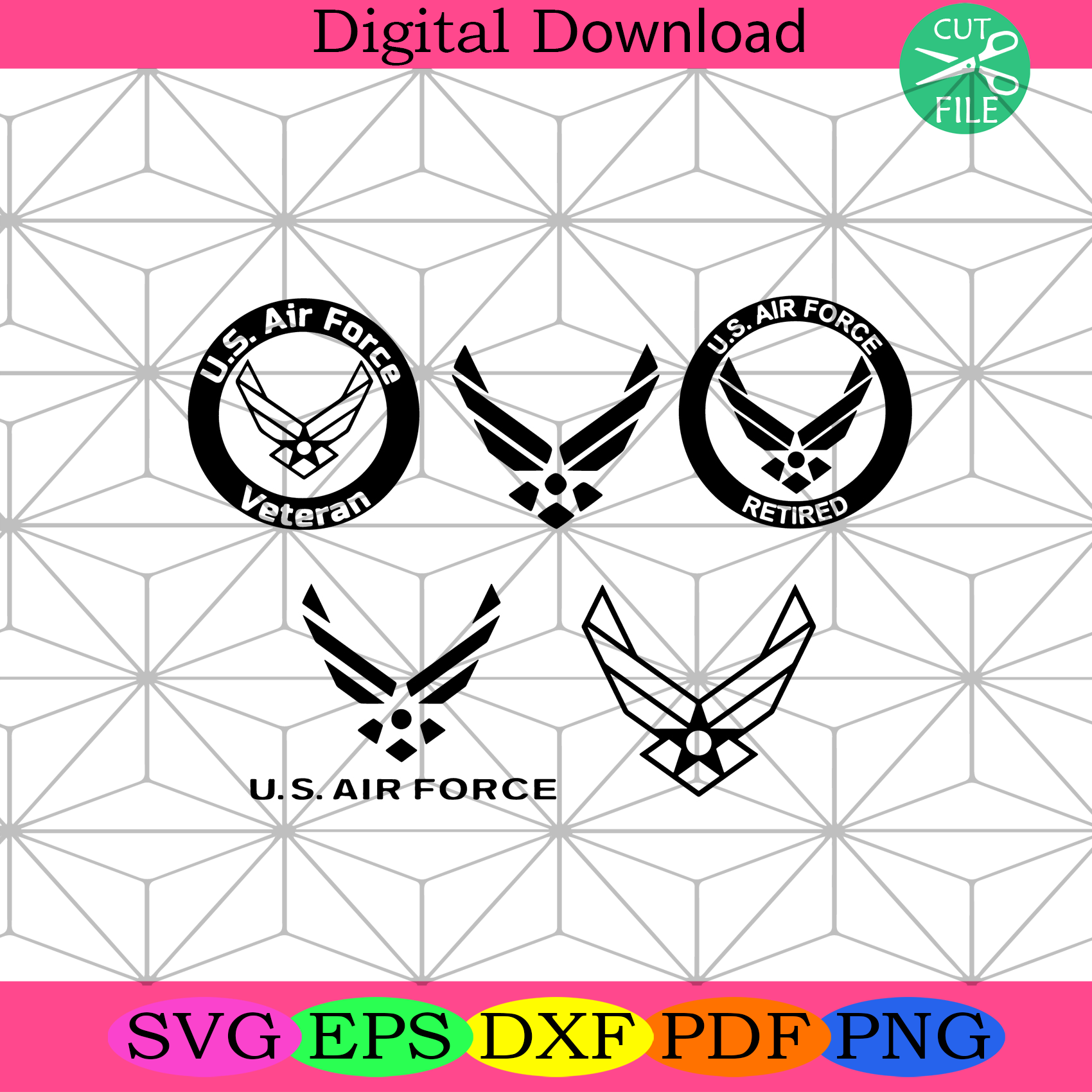 US Air Force Logo Bundle Svg Trending Svg, USA Forces Sgvg