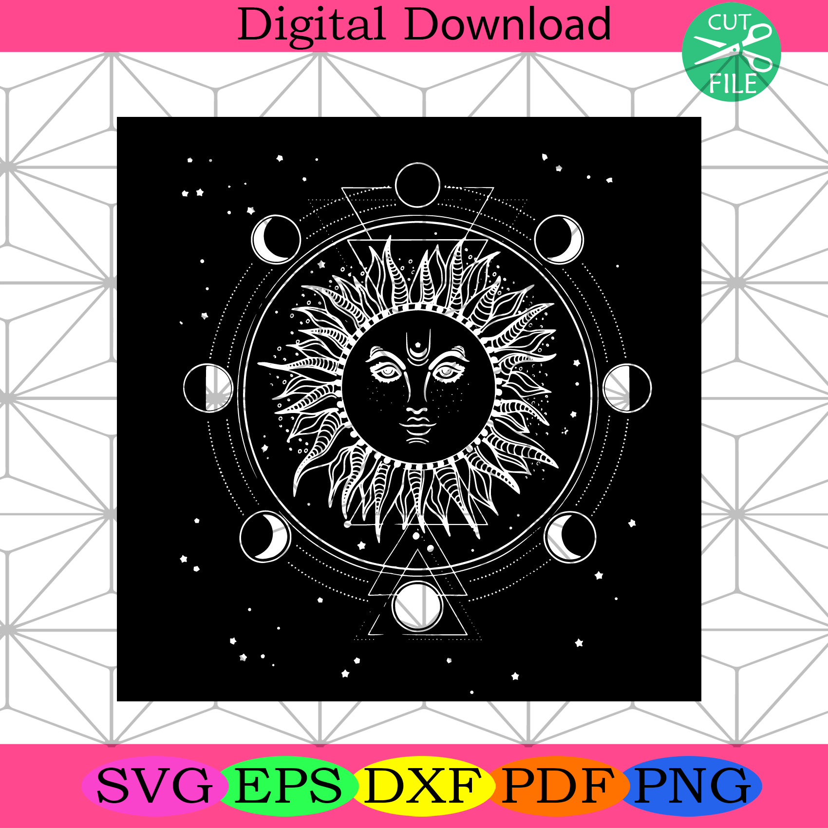 The Sun Tarot Svg Trending Svg, Sun Svg, King Svg, Star Svg