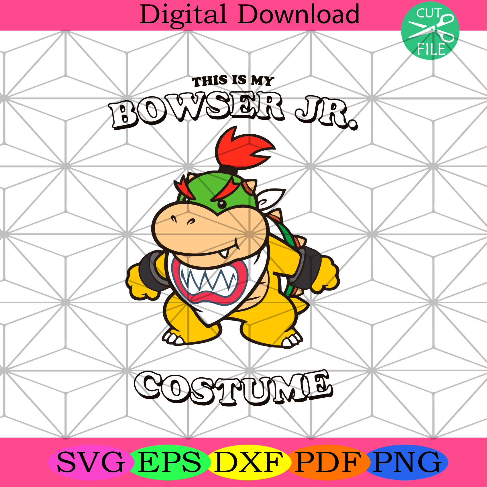 This Is My Bowser Jr Costume Svg Trending Svg, Super Mario Svg