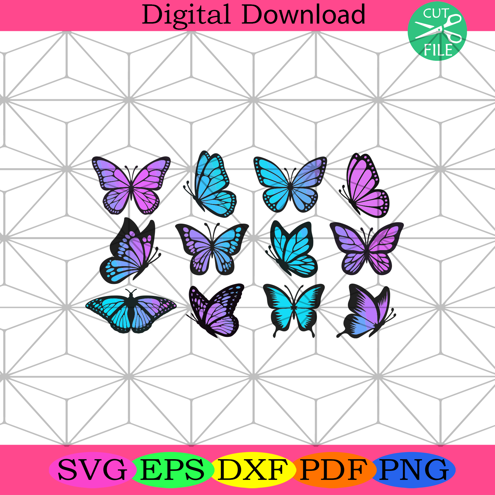 Butterfly Bundle Svg Trending Svg, Butterfly Svg, Butterflies Svg