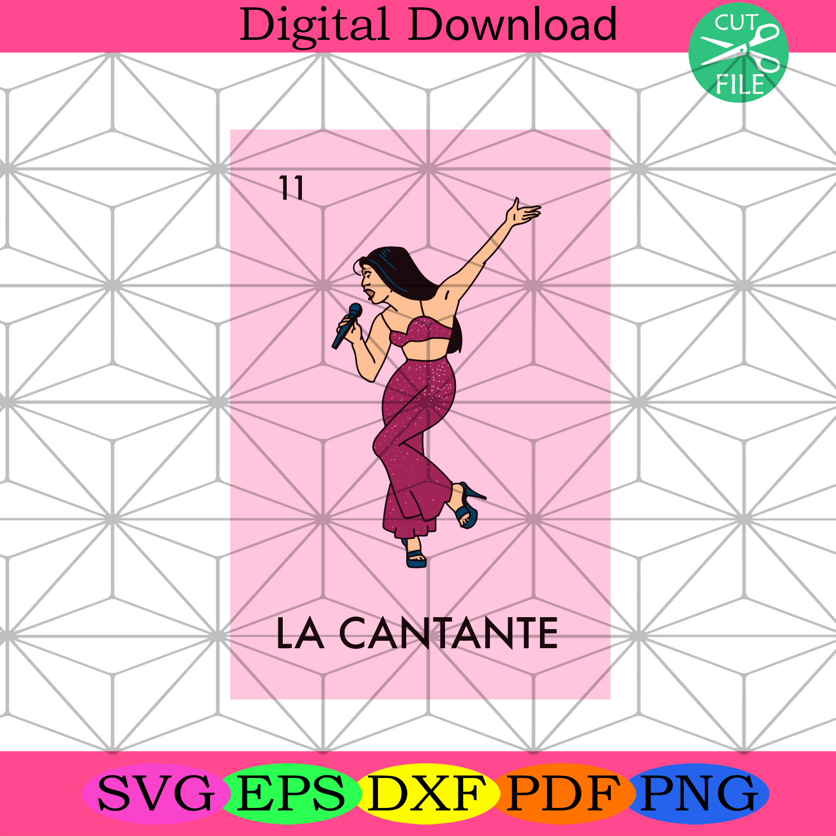 La Cantante Singer Mexican Svg Trending Svg, Girl Svg, Singer Svg