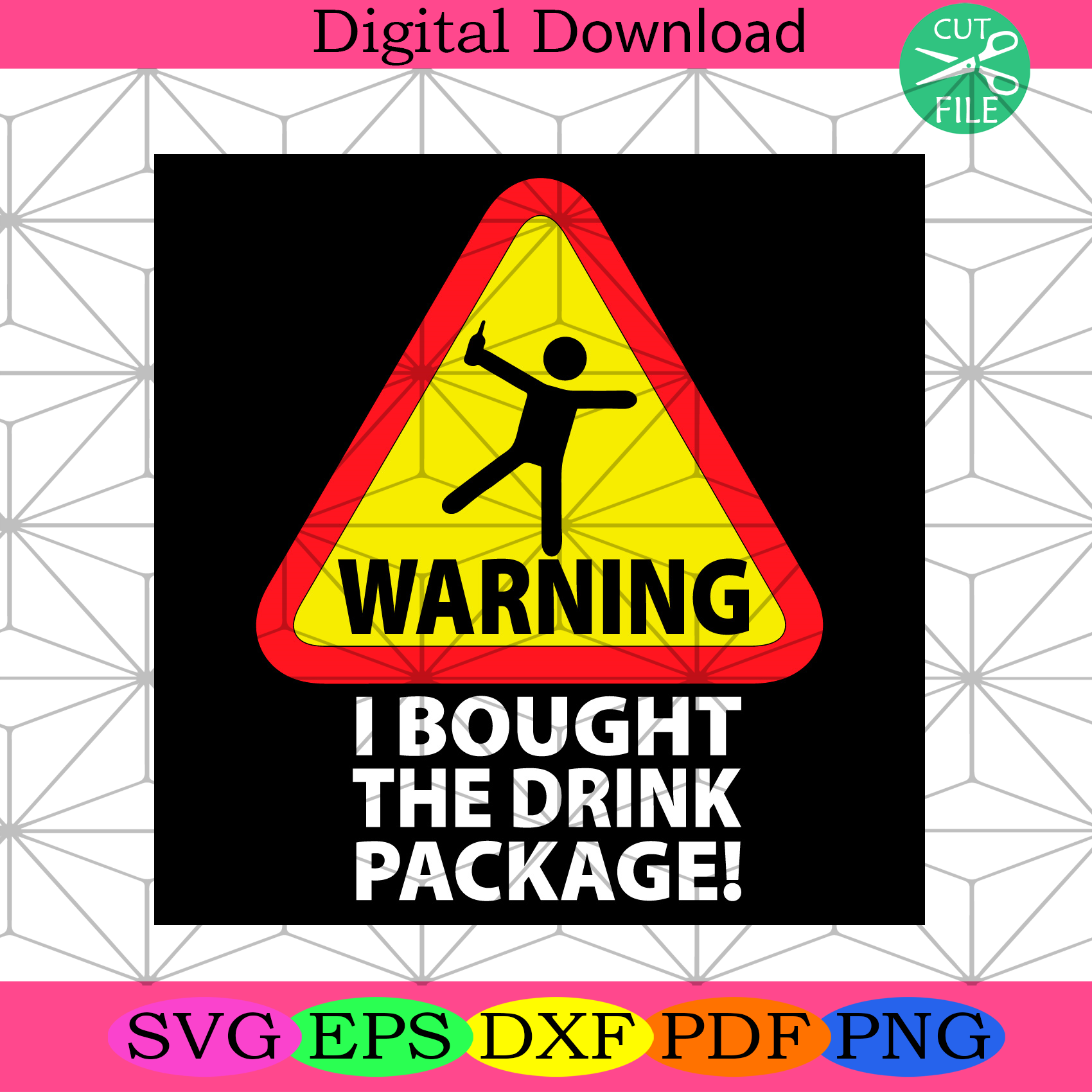 Funny Cruise Warning I bought the Drink Package Svg Trending Svg