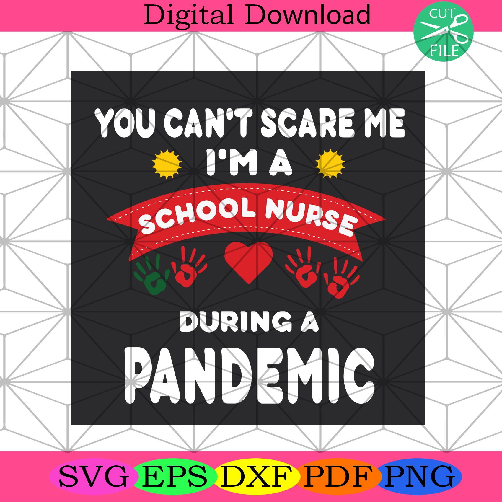 You Cant Scare Me Svg Trending Svg, School Nurse Svg