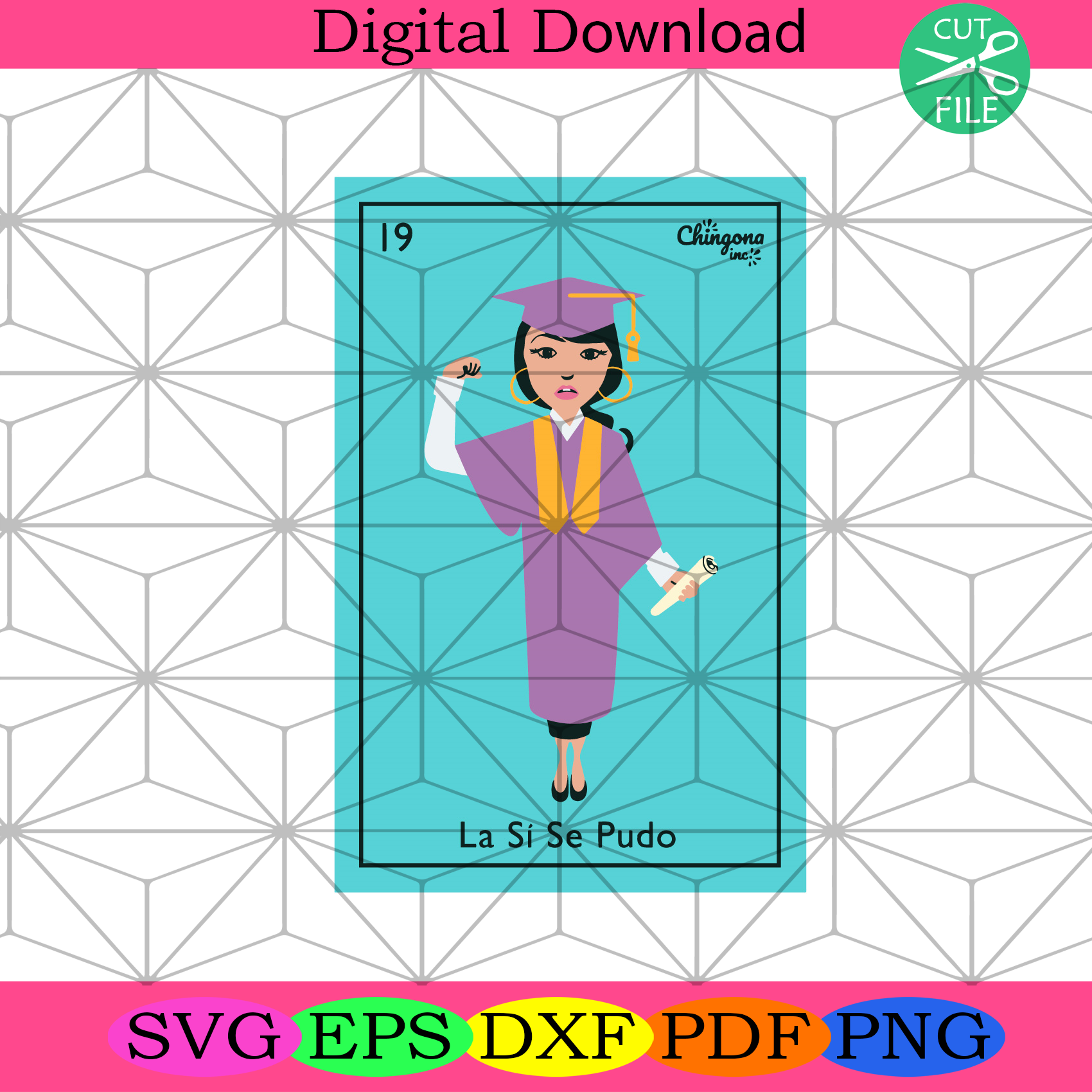 La Si Se Pudo Svg Trending Svg, Girl Svg, University Svg, Study Svg