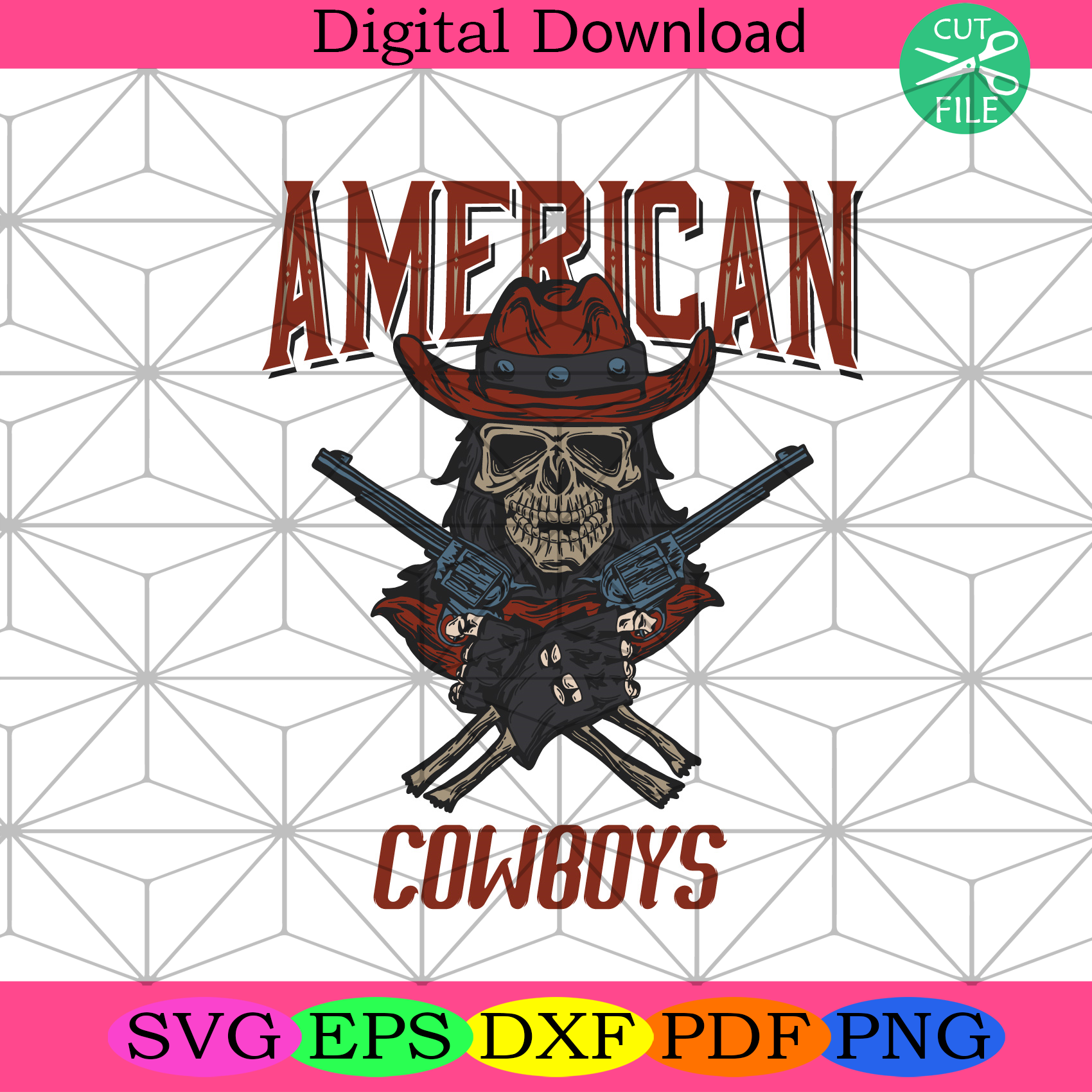American Skeleton Cowboys Svg Trending Svg, American Svg