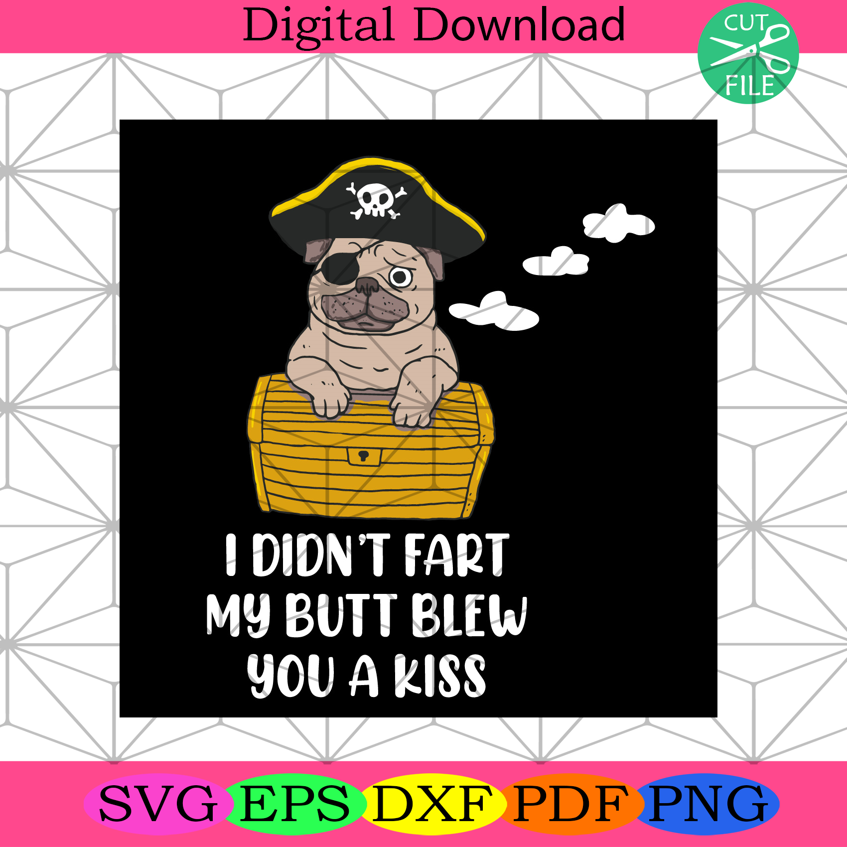 I Didnt Fart My Butt Blew You A Kiss Svg Trending Svg, Dog Svg