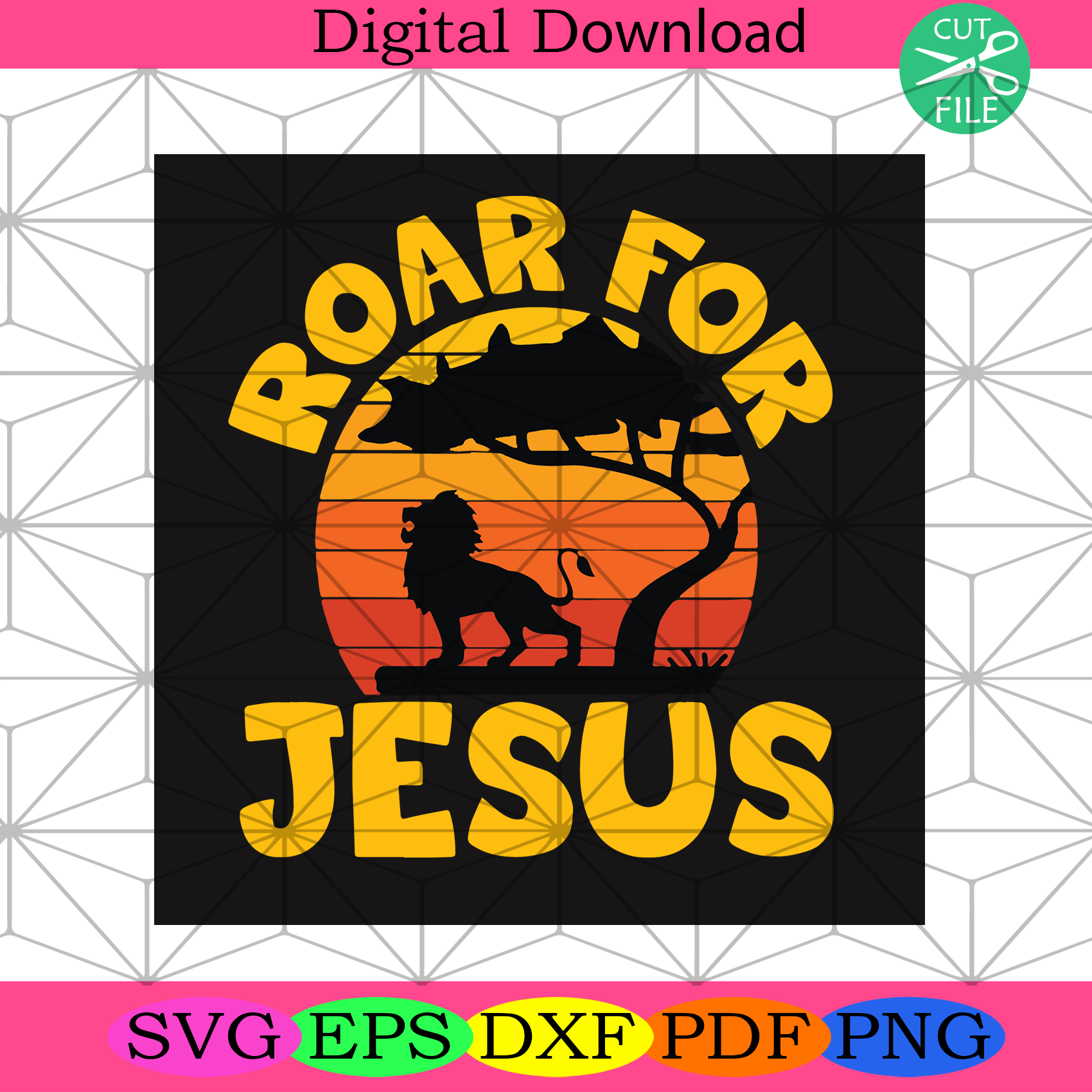 Roar For Jesus Svg Trending Svg, Jesus Svg, Roar Svg, Lion Svg
