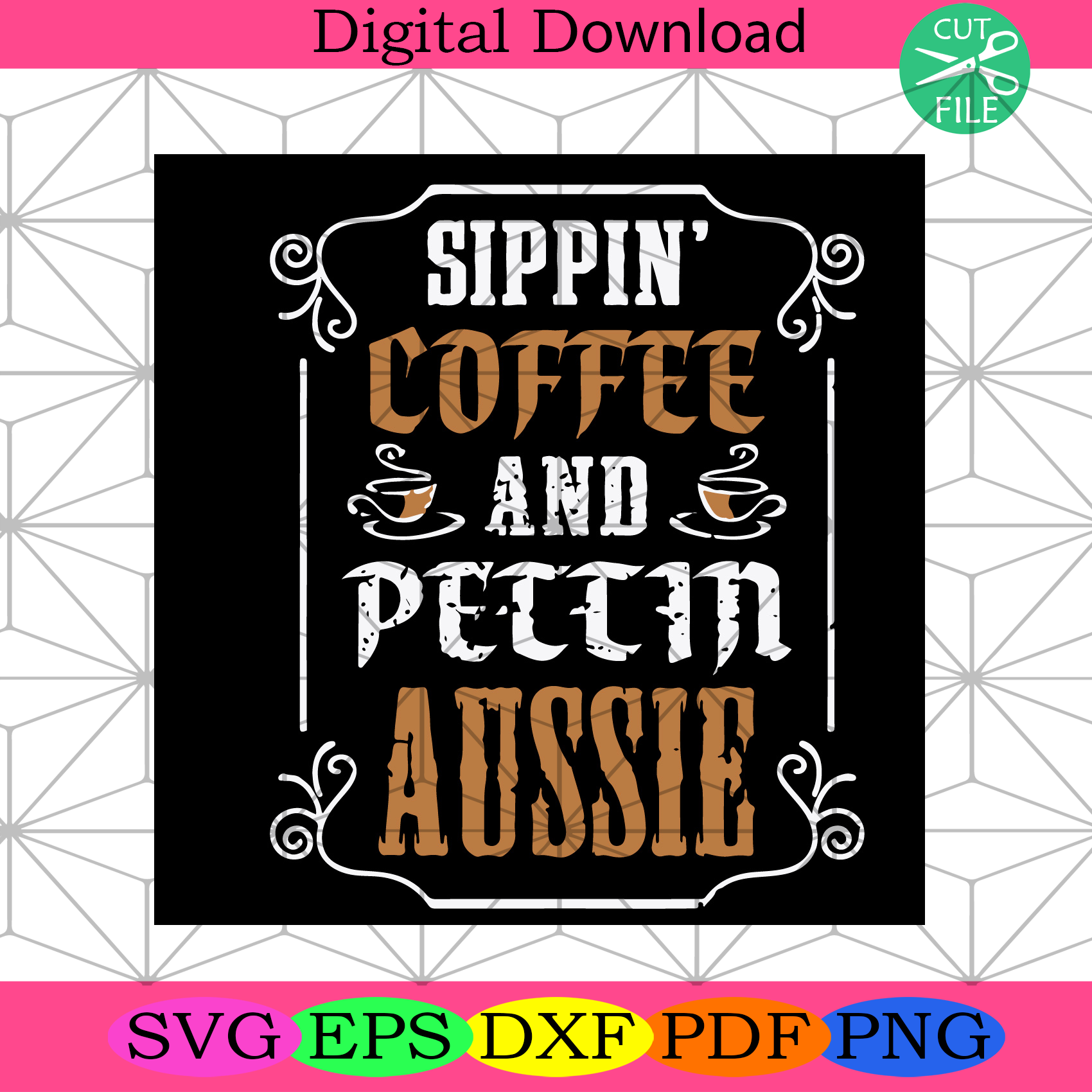 Love Aussies Svg Trending Svg, Coffee Svg, Aussie Svg