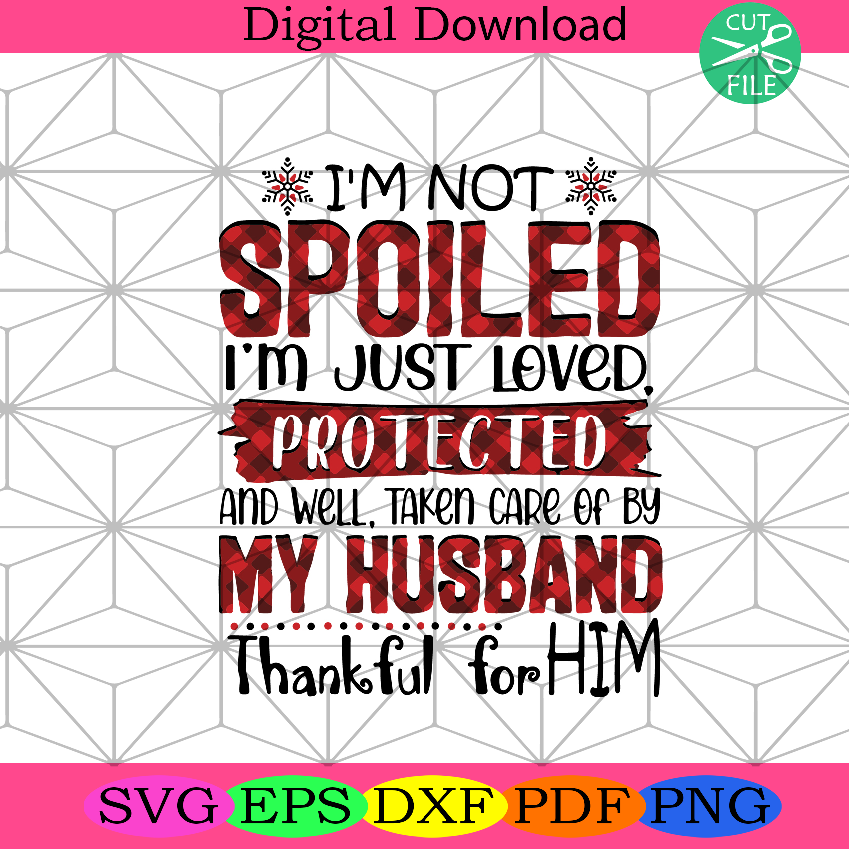 Im Not Spoiled Im Just Loved Protected Svg Trending Svg, Spoiled Svg