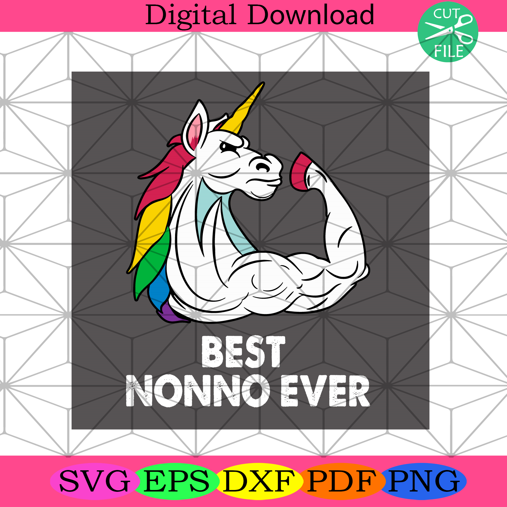 Best Nonno Ever Svg Trending Svg, Unicorn Svg, Rainbow Svg