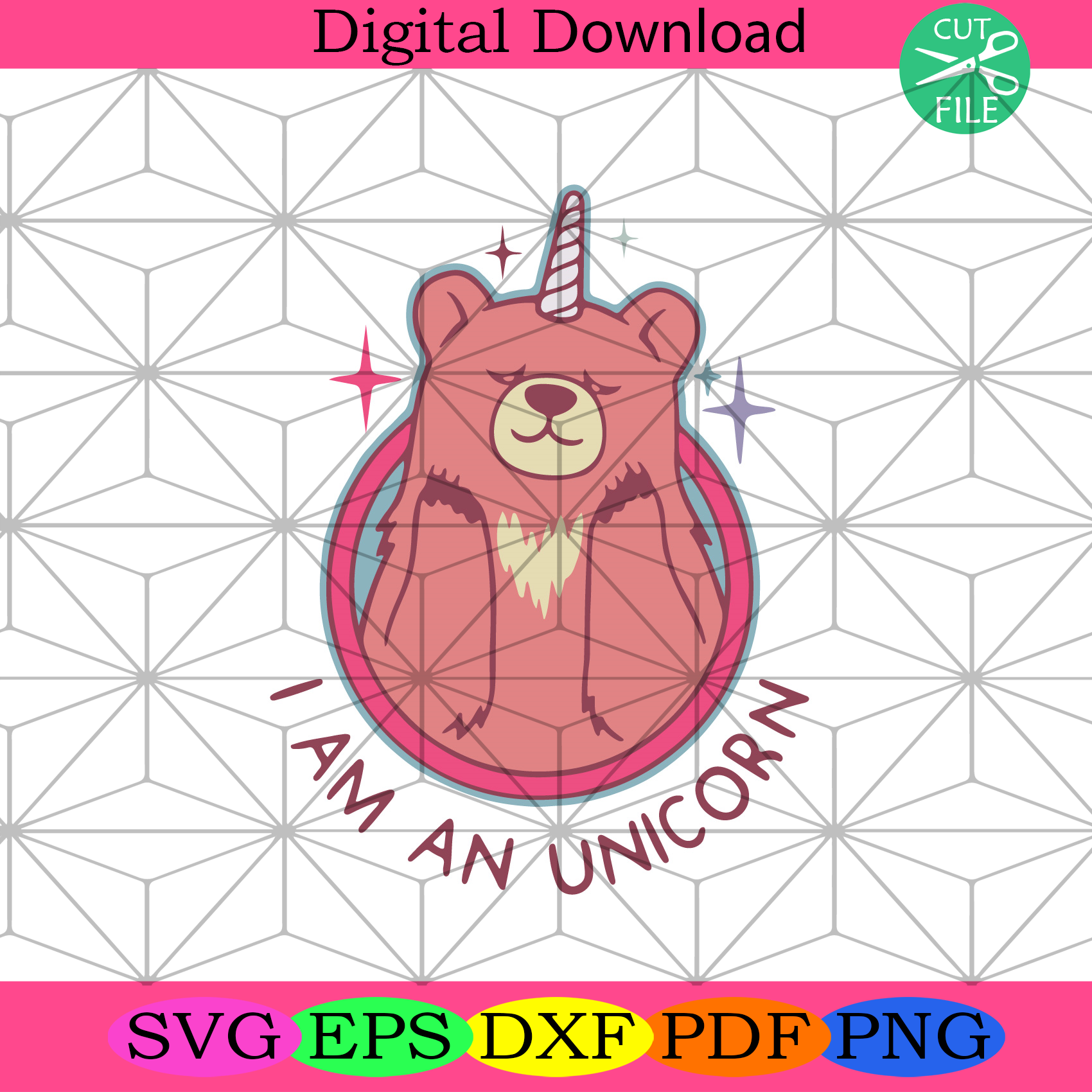 Believe in Yourself I Am An Unicorn Svg Trending Svg, Bear Svg
