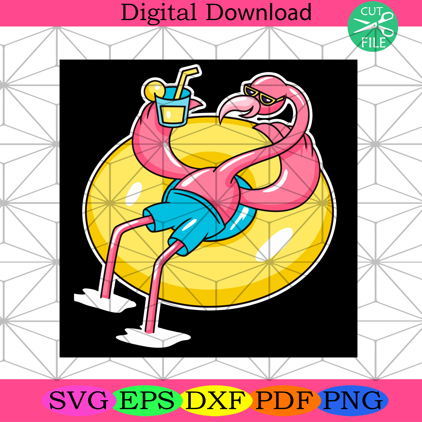 Flamingo Summer Vibes Svg Trending Svg, Flamingo Svg