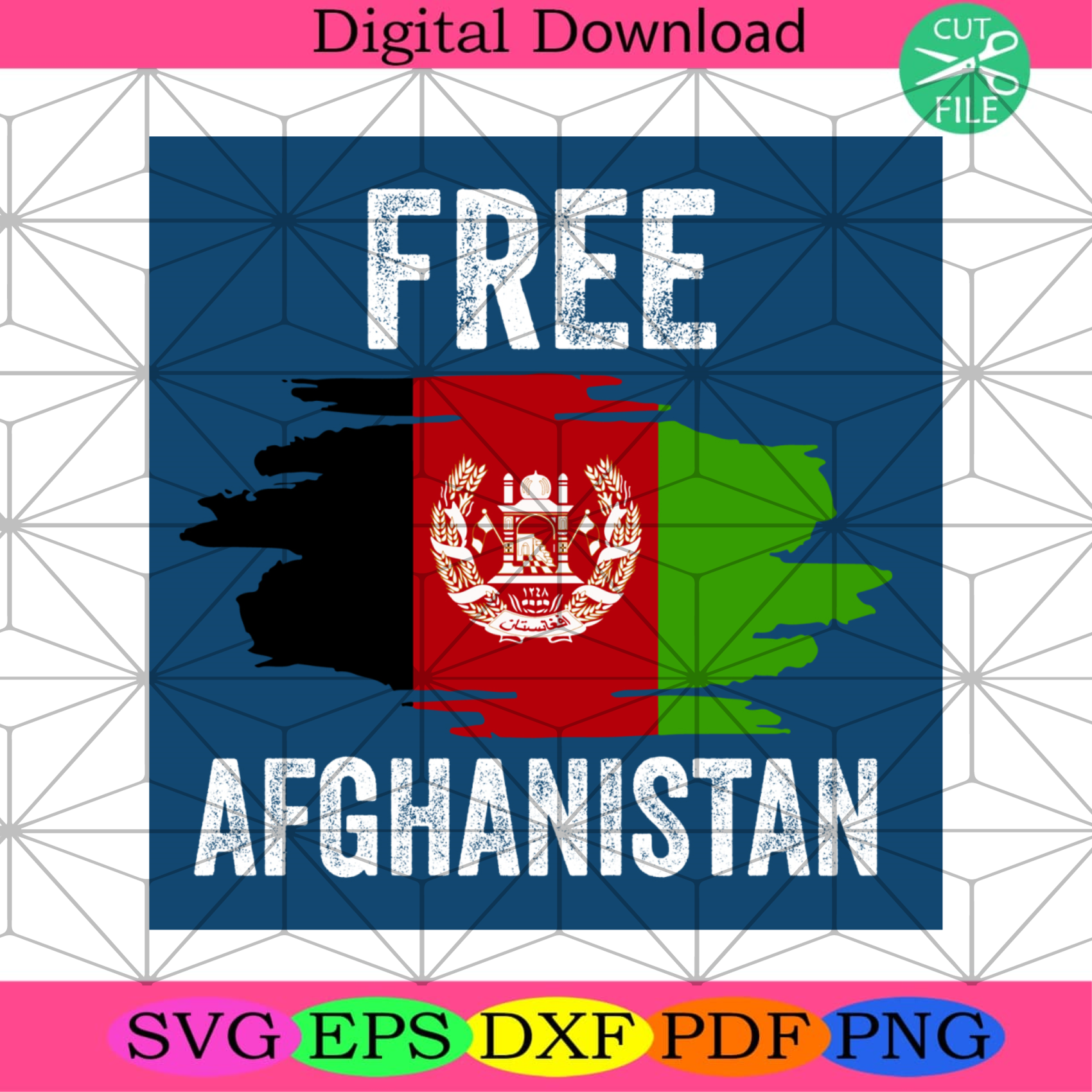 Free Afghanistan Svg Trending Svg, Afghanistan Flag Svg, Freedom Svg