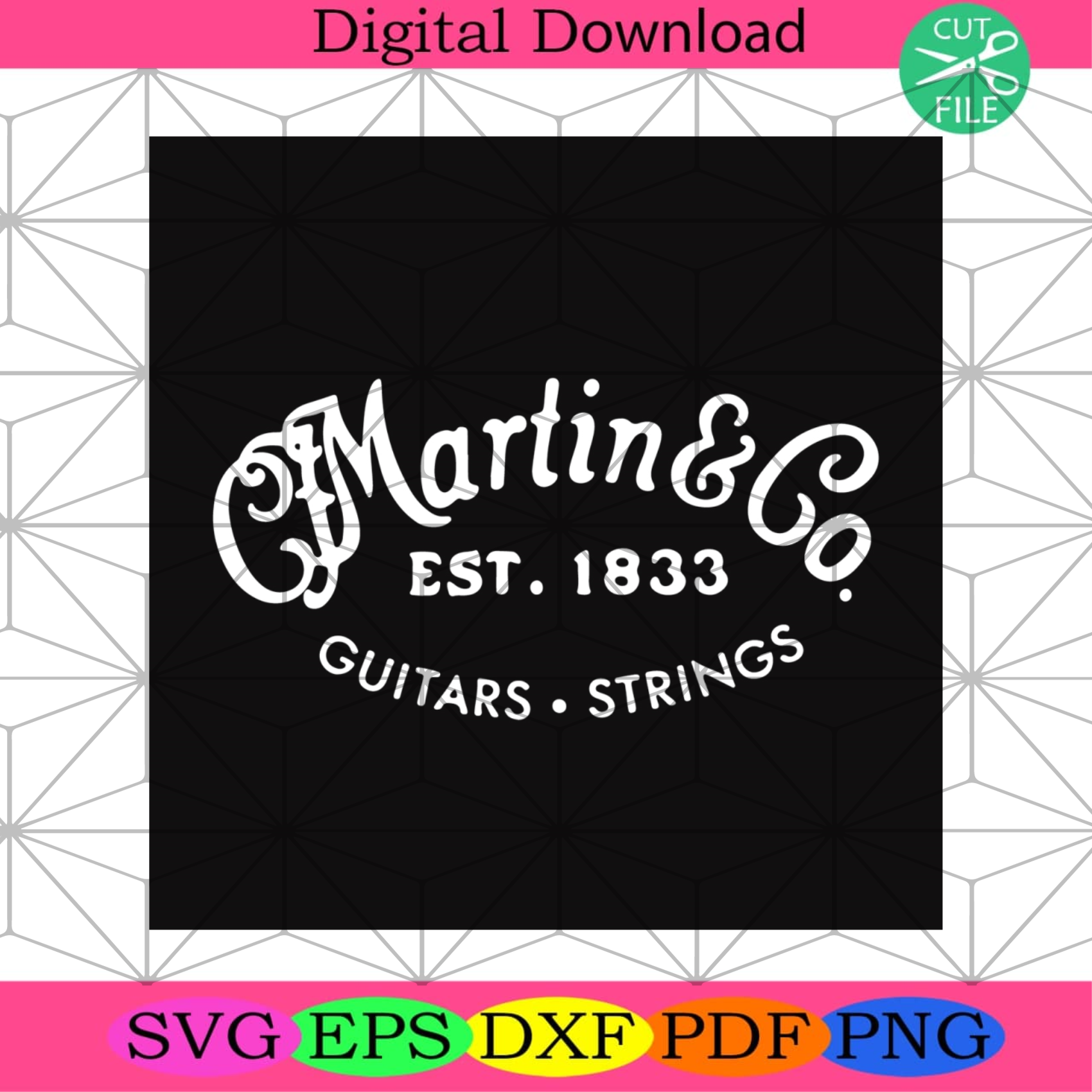 Martin Guitars Logo Svg Trending Svg, Merchandise Svg