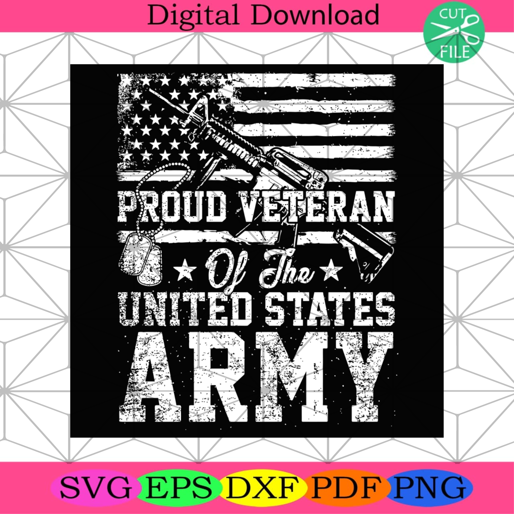 US Army Svg Proud Veteran Svg, Veteran Army Svg - SilkySVG