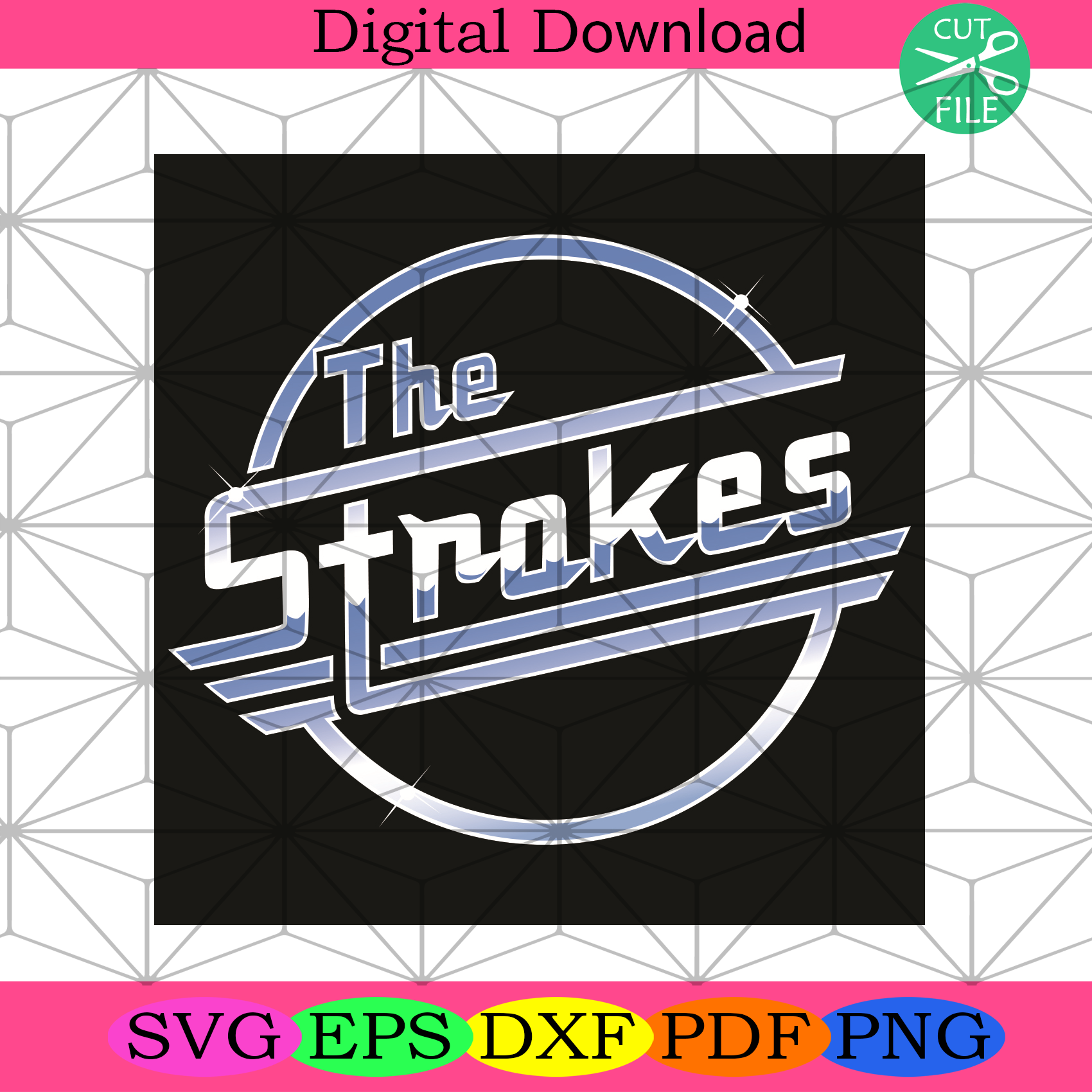 The Strokes Svg Trending Svg, The Strokes Official Logo Svg