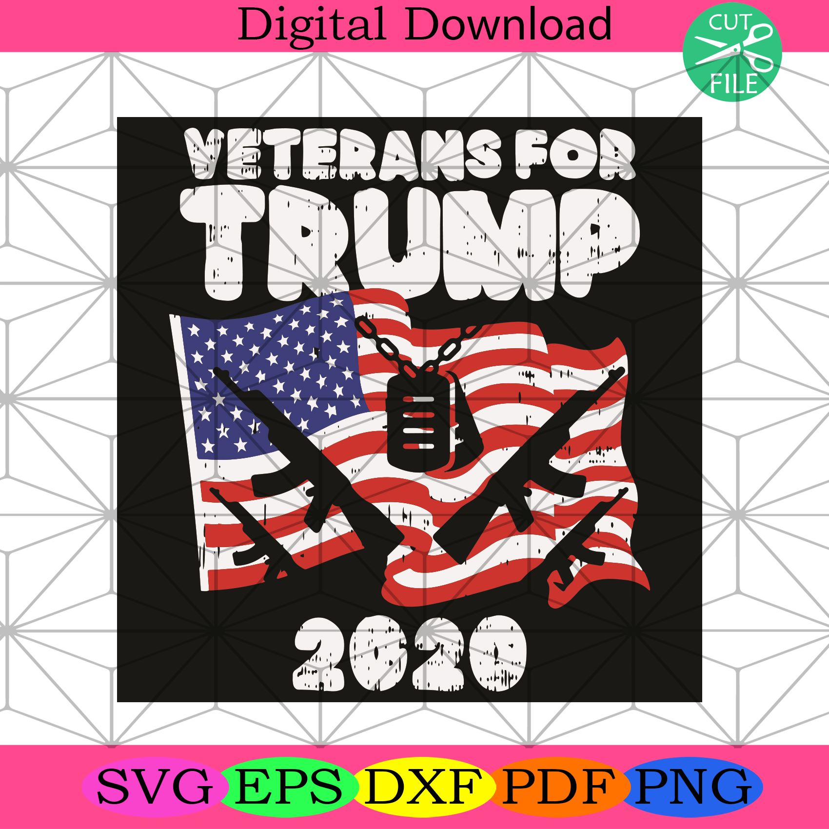 Veterans For Trump 2020 Svg Trending Svg, Veterans Svg