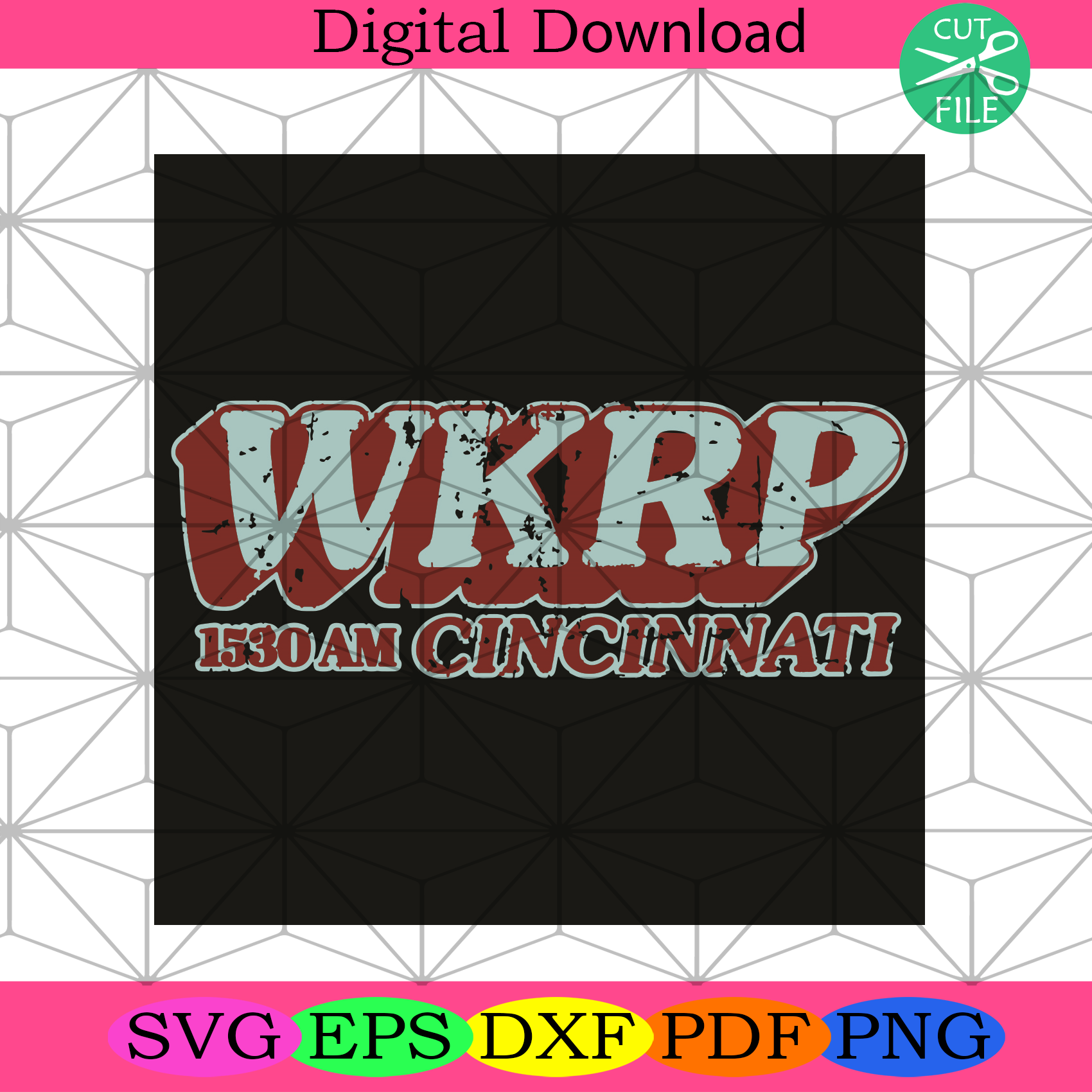 WKRP In Cincinnati Svg Trending Svg, WKRP Svg