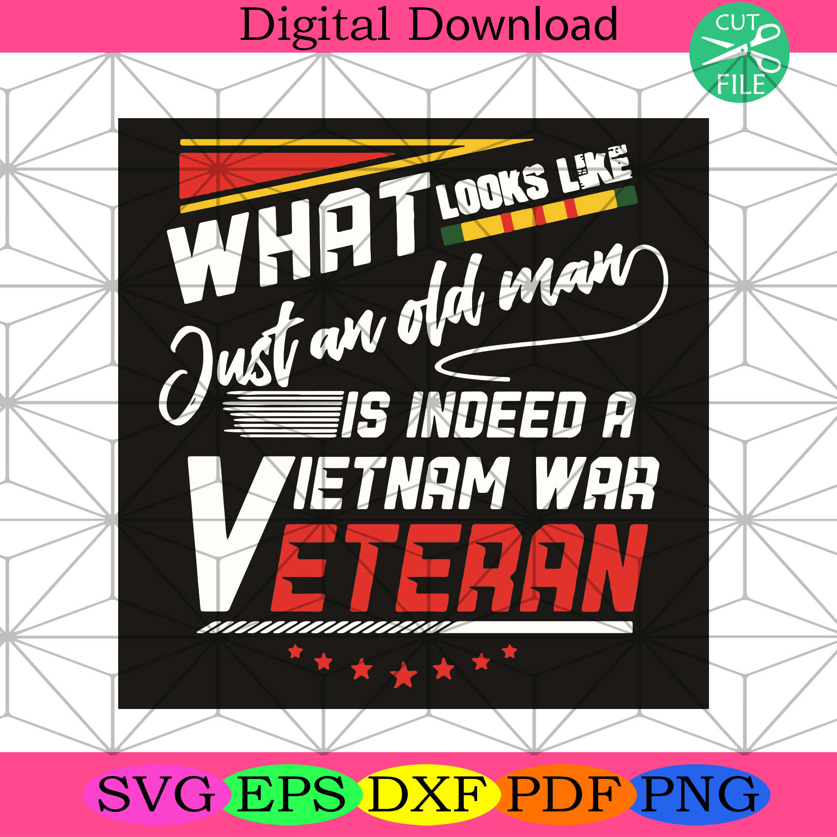 What Look Like Just An Old Man Is Indeed A Vietnam War Veteran Svg Tr