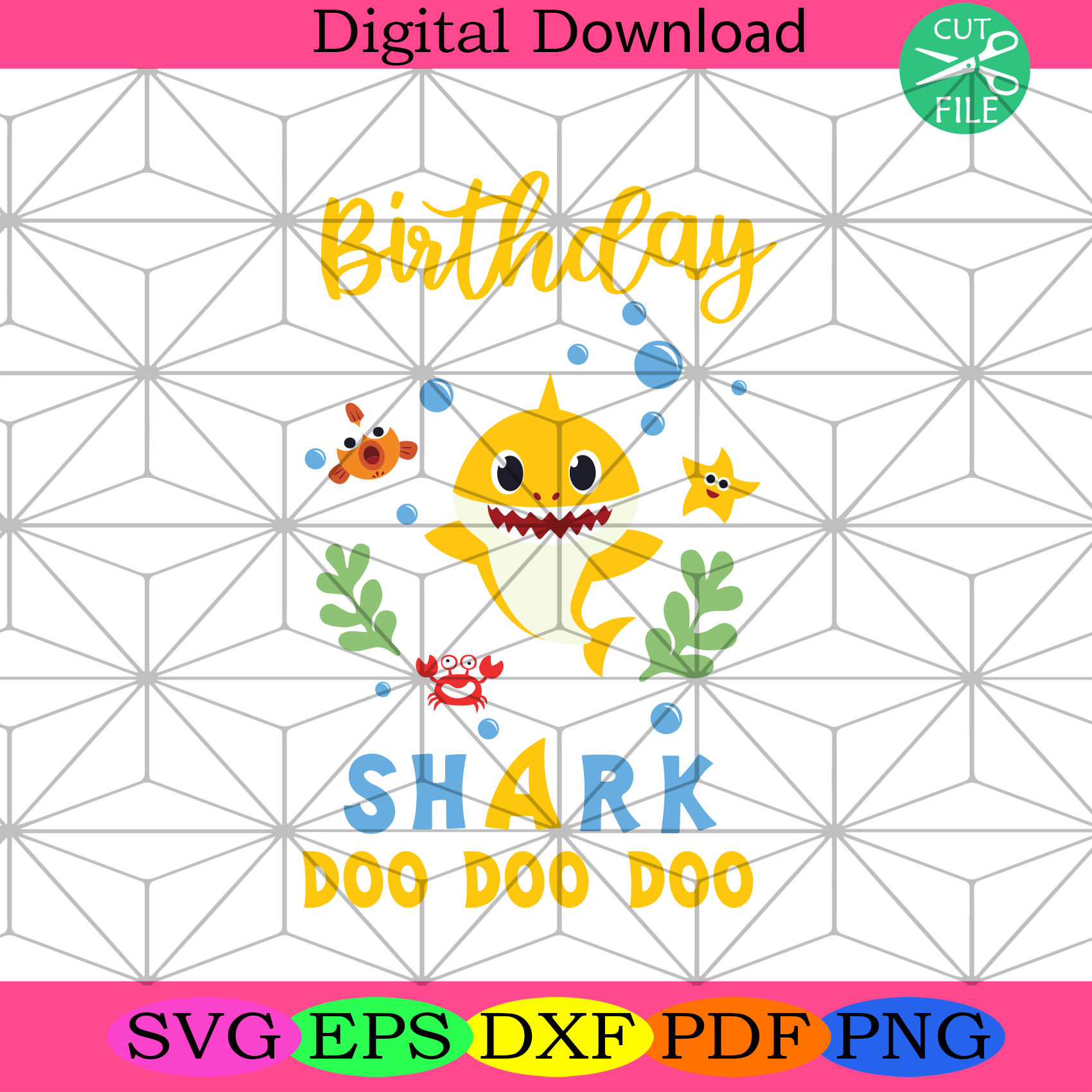 Free Free 190 Baby Shark Yellow Svg SVG PNG EPS DXF File