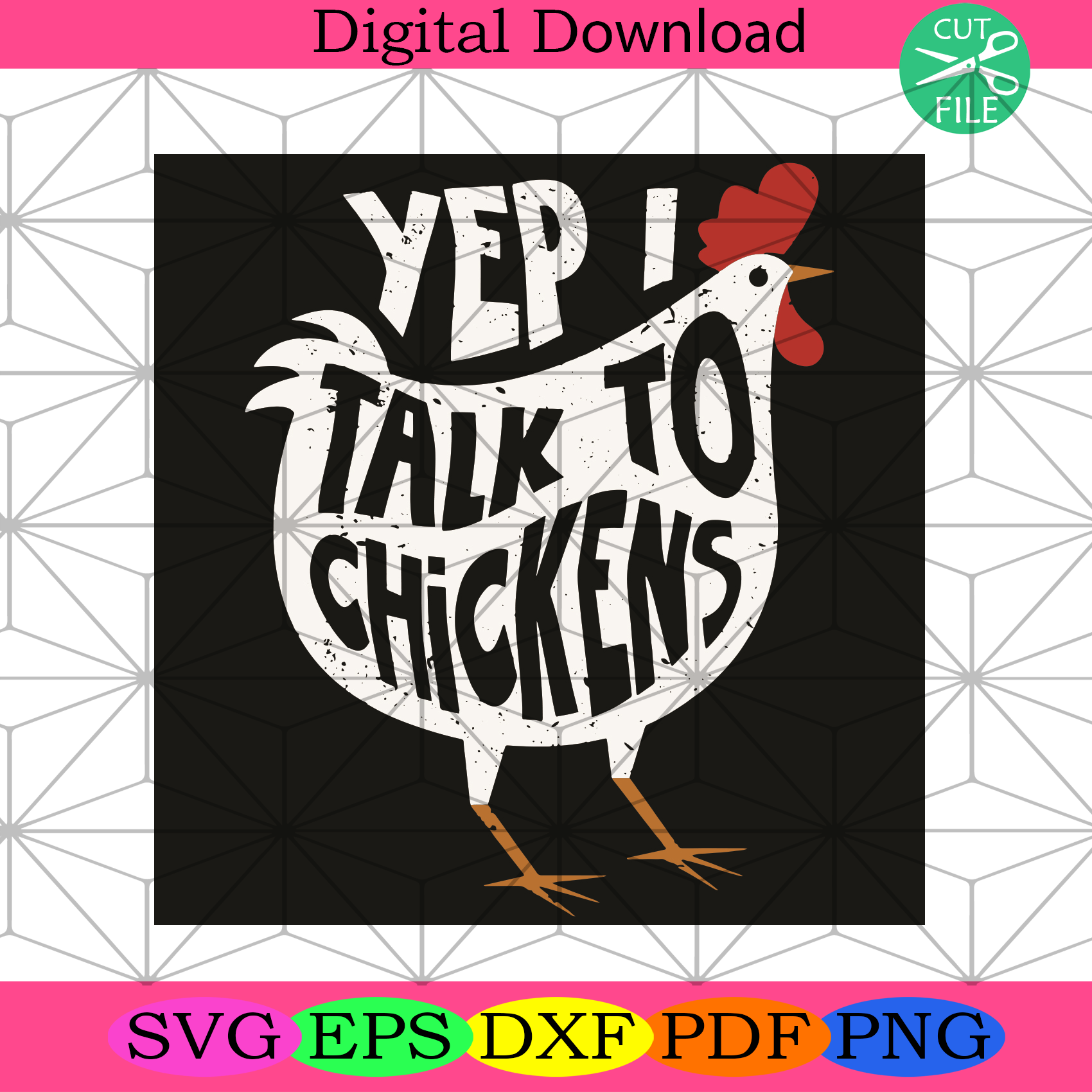 Yep I Talk To Chicken Svg Trending Svg, Chicken Svg