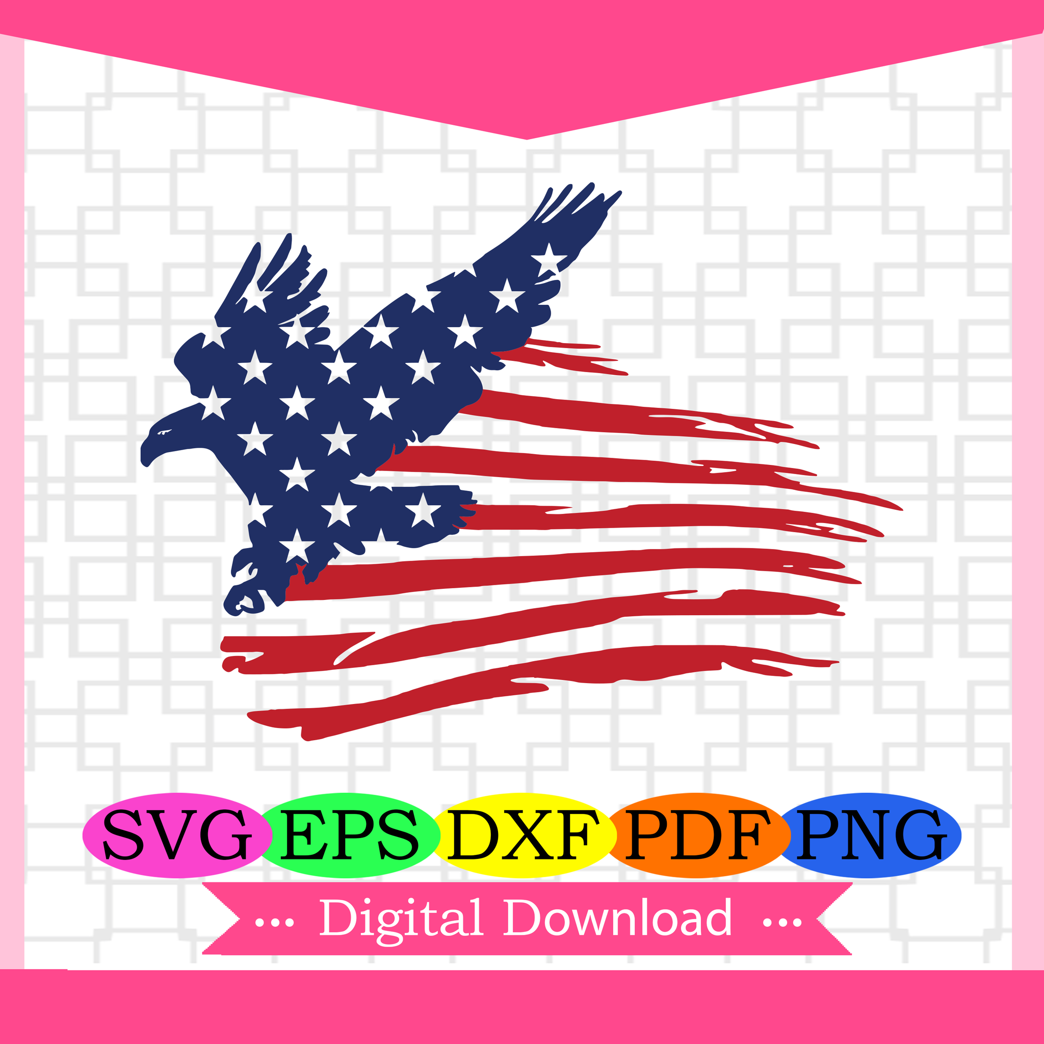 American Flag Eagle Svg American Flag Svg Independence Day Svg 4th Silkysvg