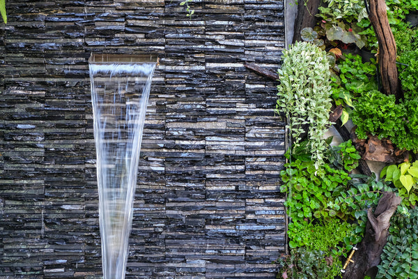 garden wall water features ideas
