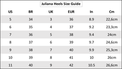 Sandals size guide
