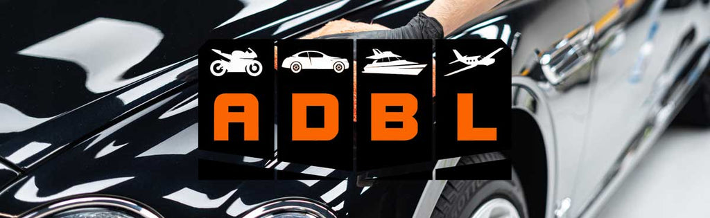 ADBL Ireland Banner. Full ADBL Range. ADBL car wash products for detailing cars.