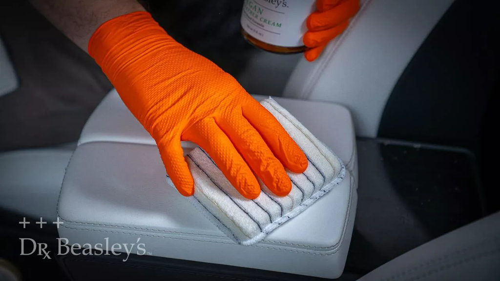 Tesla white vegan leather cleaning. How to clean Tesla leather. White vegan leather. Tesla Ireland