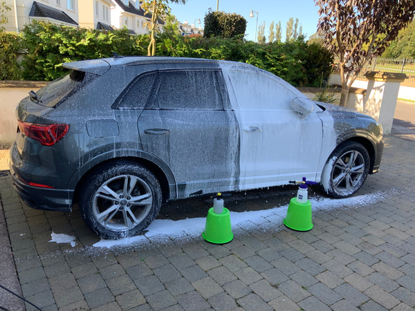 Audi Q3 Snow Foam start of Autoglym Polar Blaster