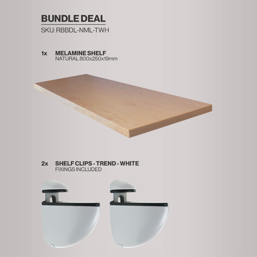 Melamine Shelf And Silver Shelf Clips Bundle Products Melamine Shelf Bundle Be2 Jpg Products Rbbdl Nml Twh Rb Bdle 800x250 Mel Products Rbbdl Nml Tgr Rb Bdle 800x250 Mel Products Rbbdl Nml Tsv Rb Bdle 800x250 Mel