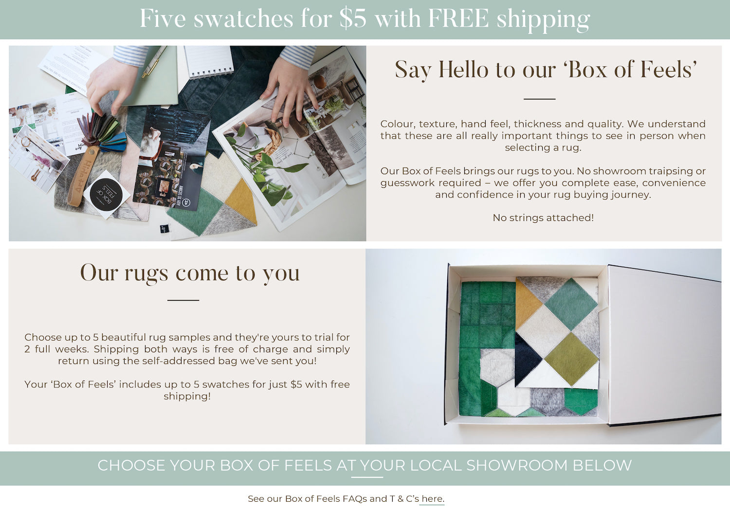 Five samples for $5 with FREE Shipping