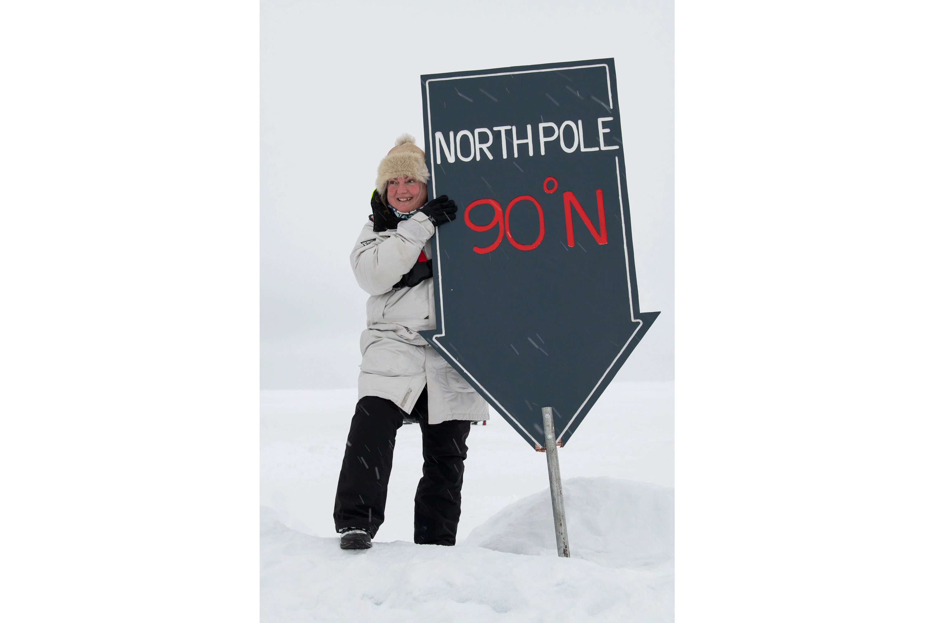 Sue at the North Pole