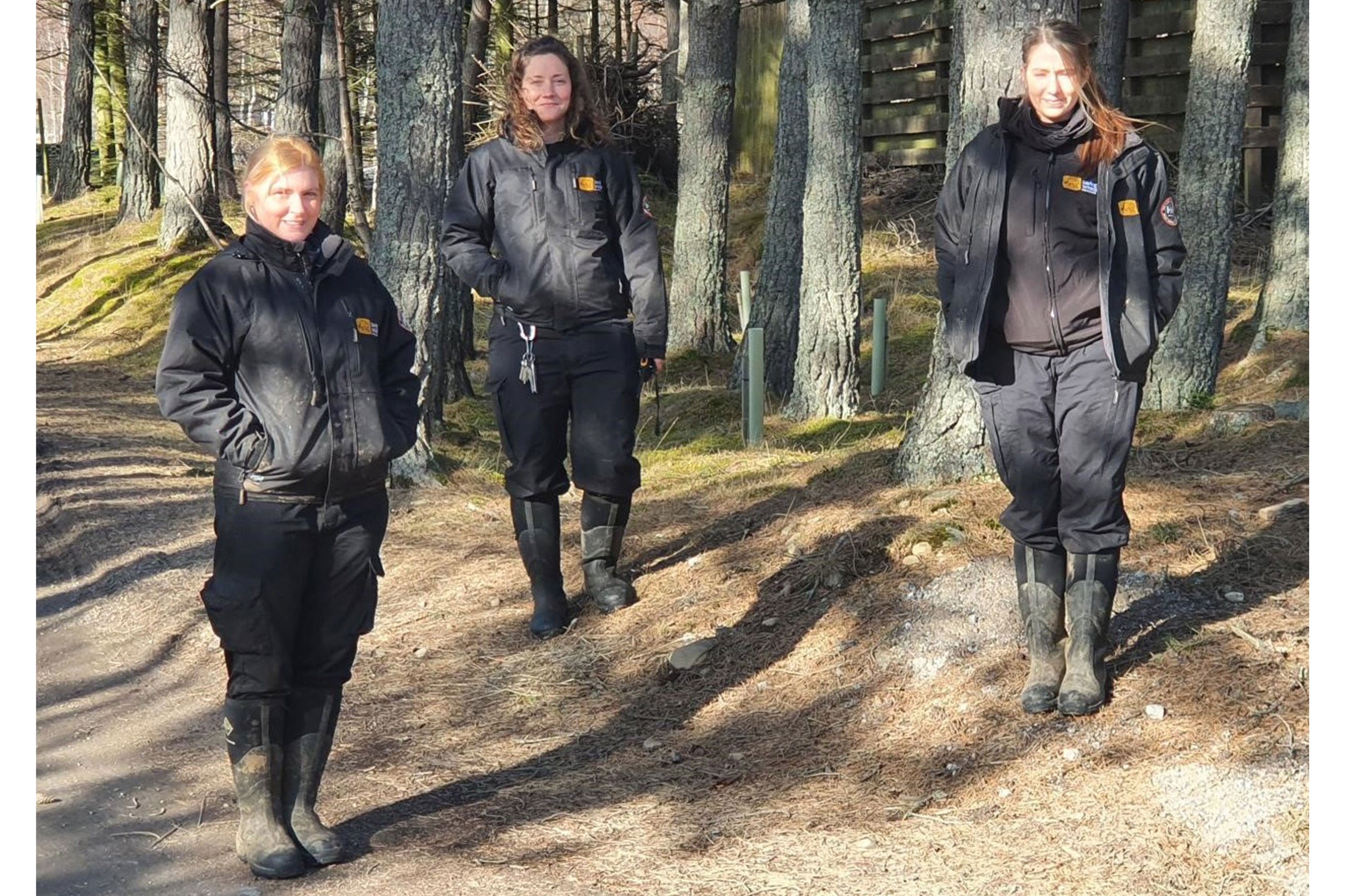 The Saving Wildcats teams standing in a sunny spot